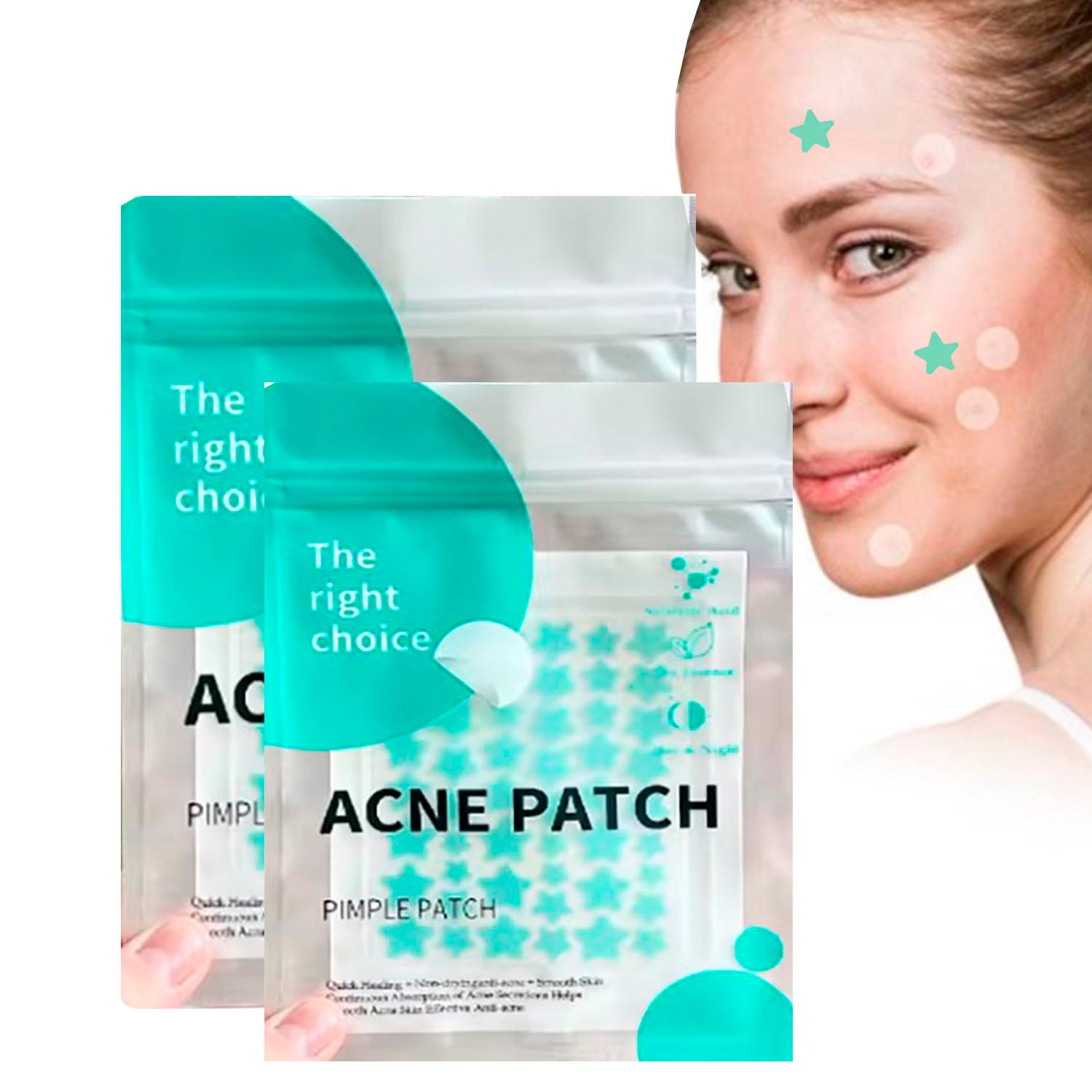 ACNE PLASTERS ANTI ACNÉ ESPINILLA Y GRANOS 100 ESTRELLITAS - 1