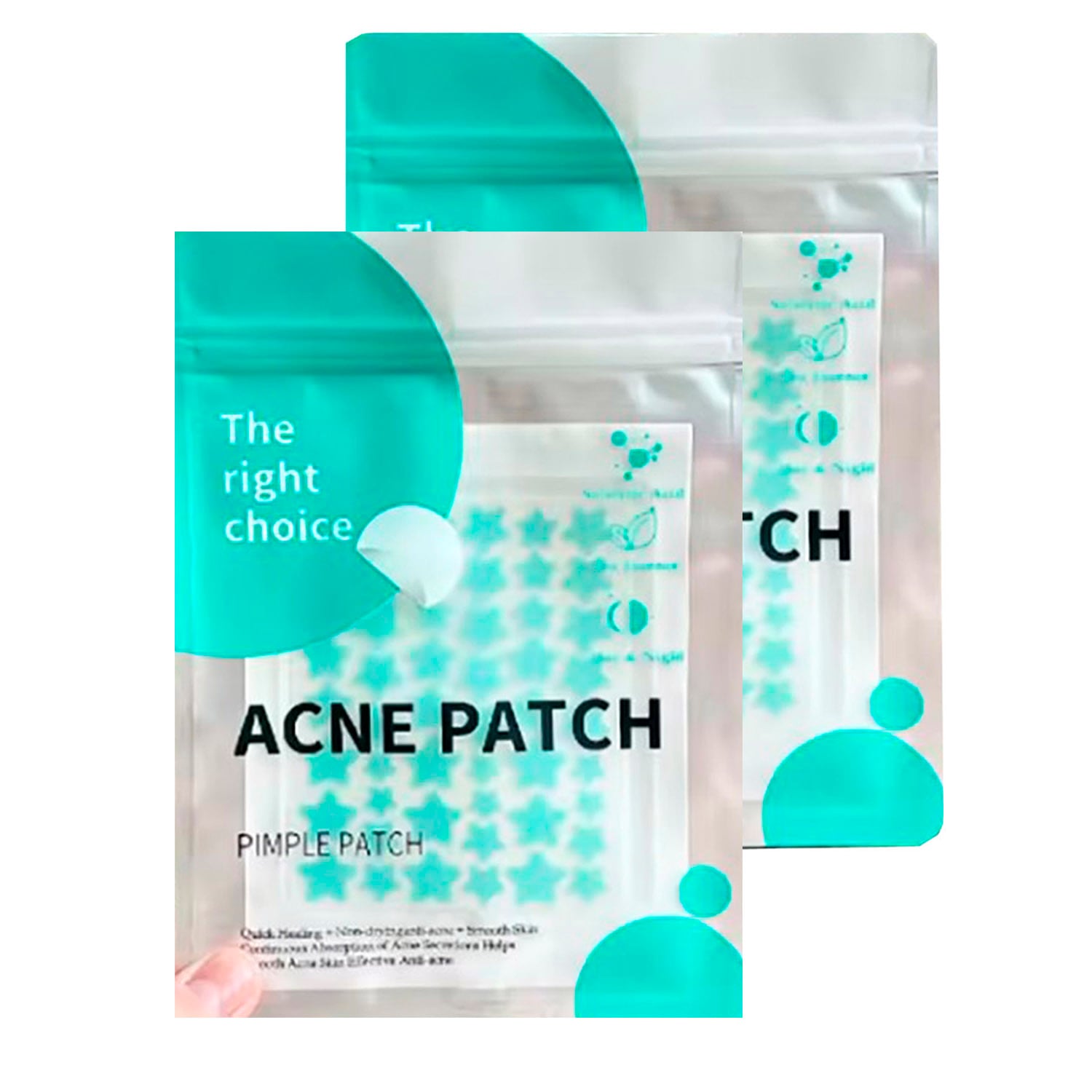 PARCHE PARA ELIMINAR ACNE BARROS Y ESPINILLAS 100 UND - 1