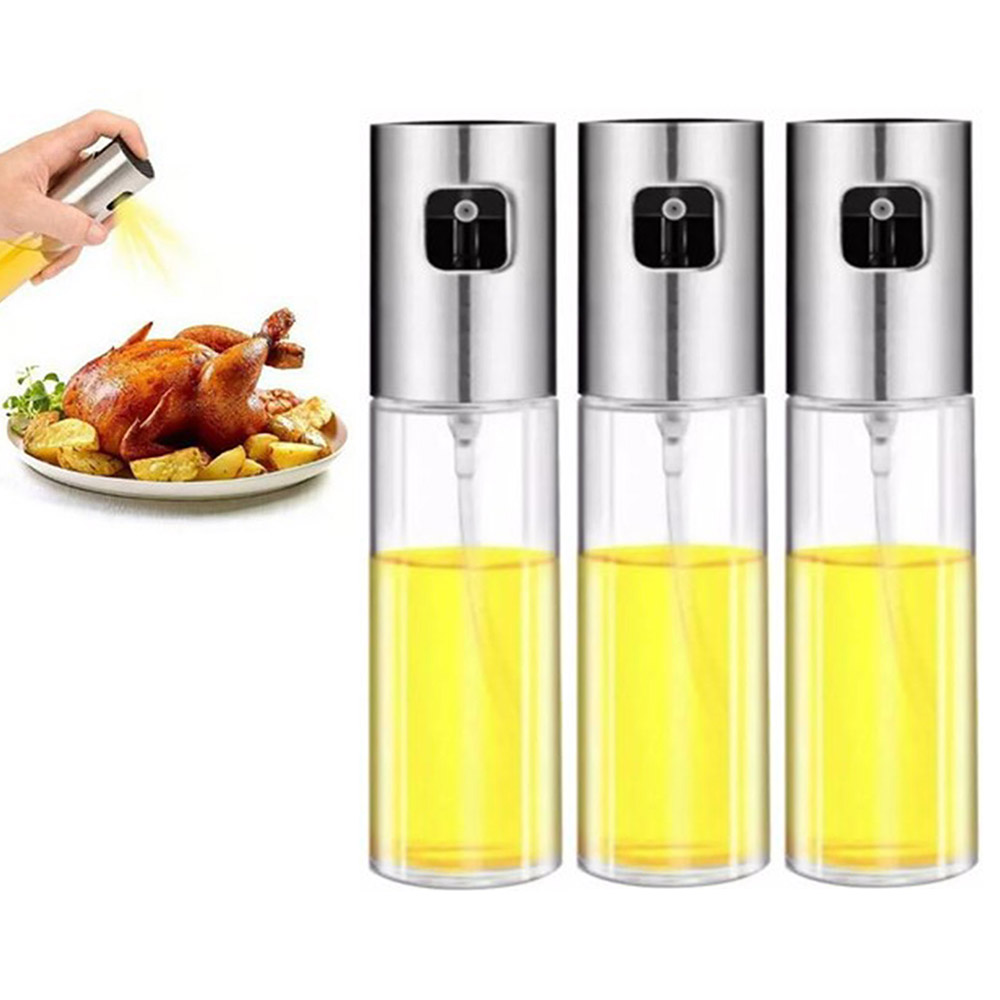 ROCIADOR DE ACEITE EN SPRAY PLATEADO 3 UNIDADES - 1