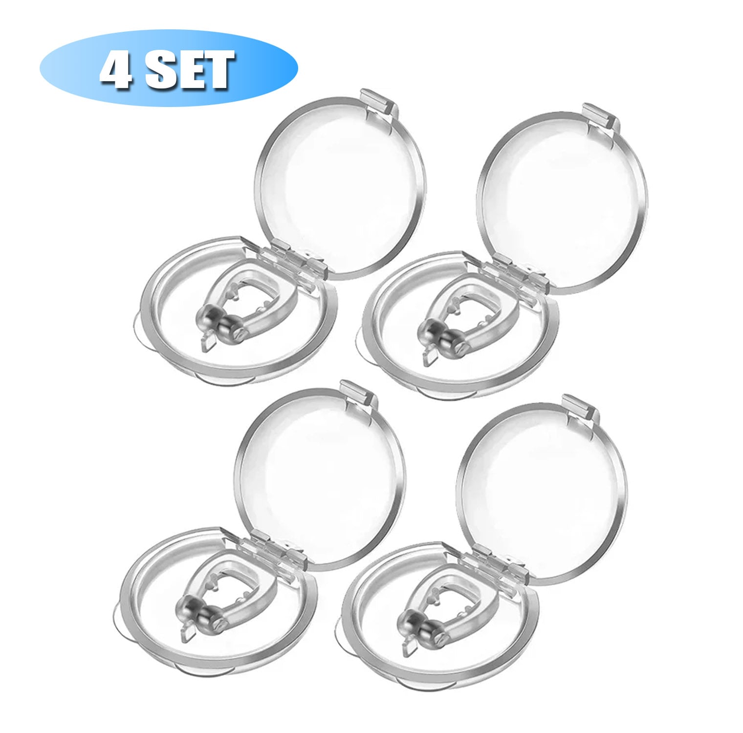 CLIP ANTI RONQUIDO DE SILICONA MAGNÉTICA 4 PCS - 1