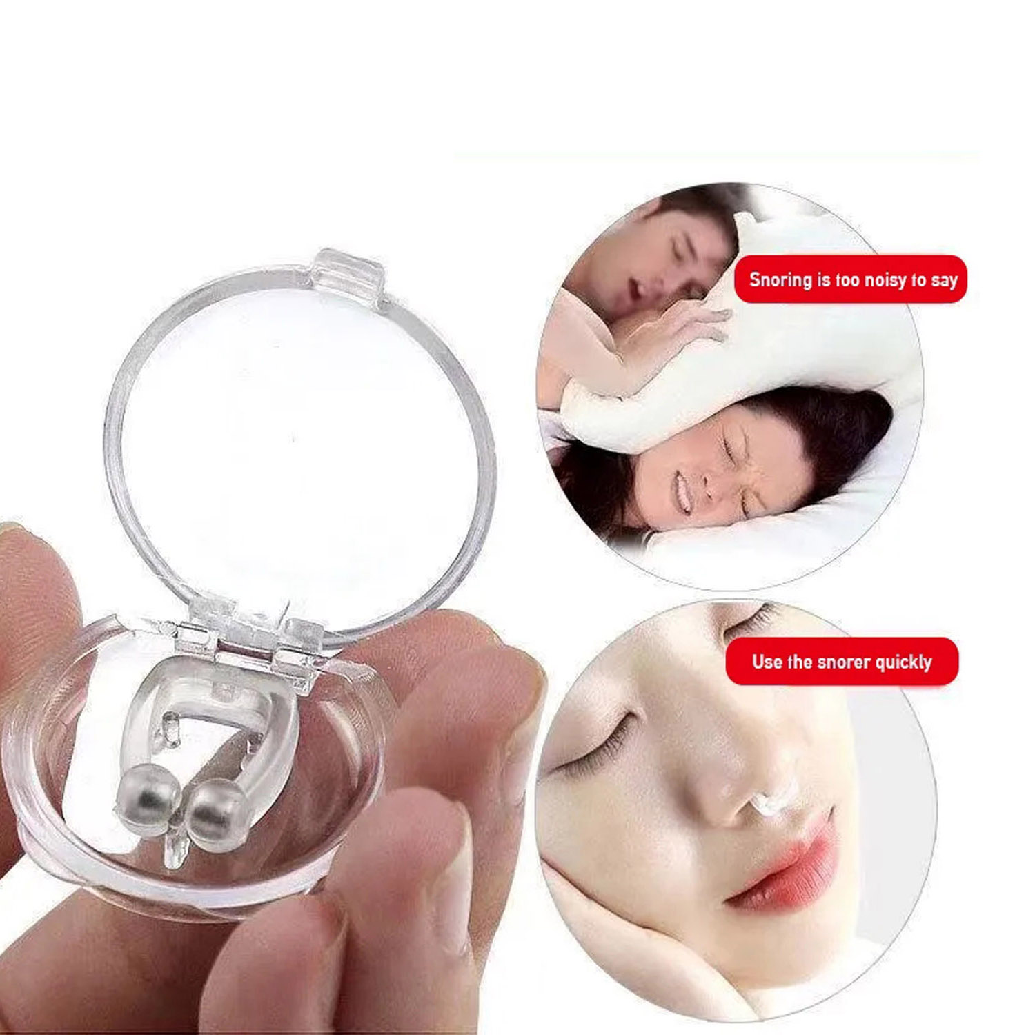 CLIP ANTI RONQUIDO MAGNÉTICO 4 PCS - 2