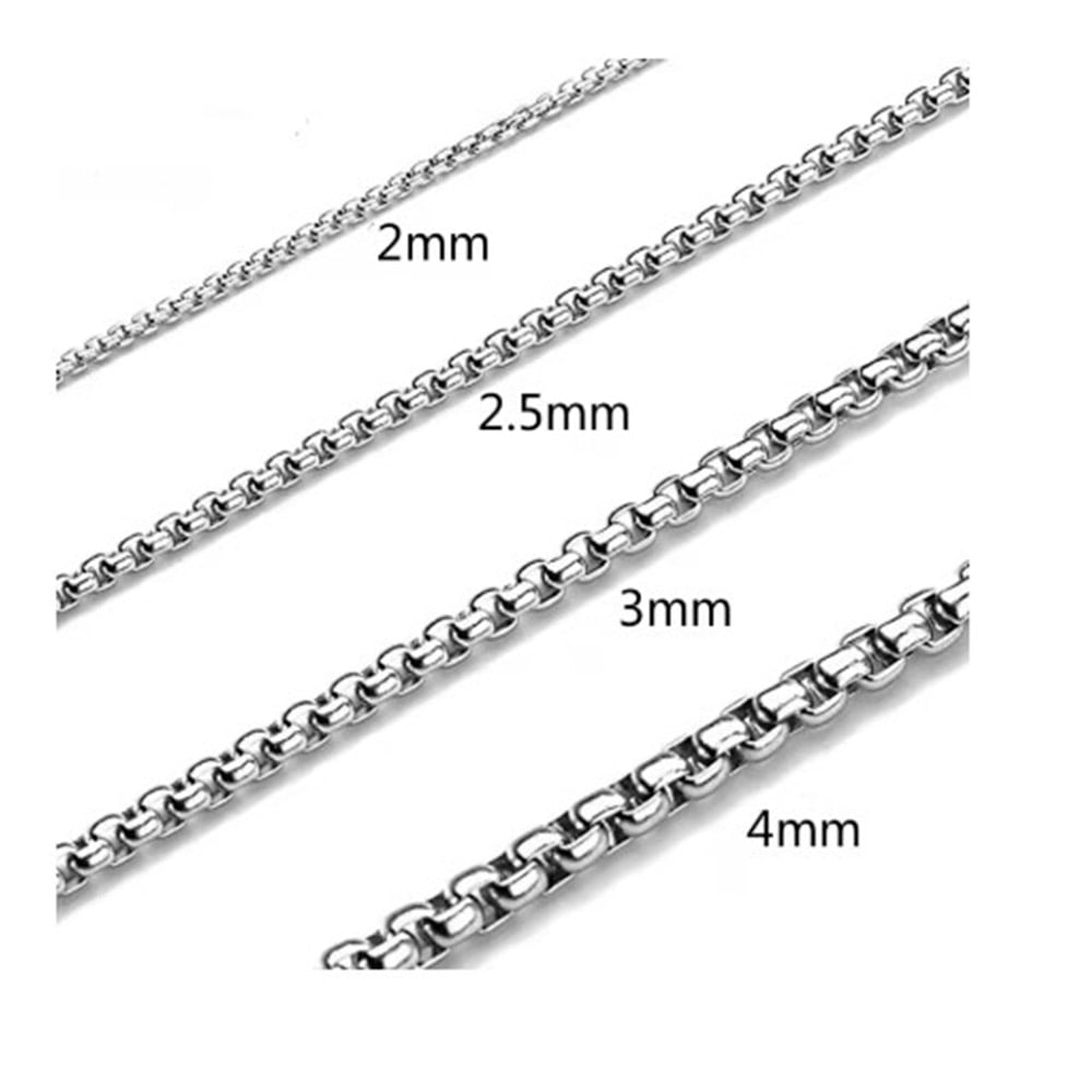 CADENA DE ACERO INOX UNISEX 60 CM X 2 MM - 2