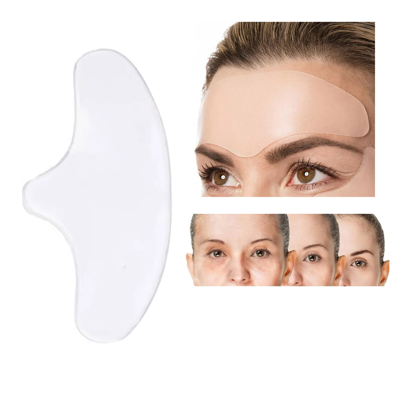 PARCHE ANTIARRUGAS PARA LA FRENTE, PARCHE DE SILICONA REUTILIZABLE ANTI EDAD - 1