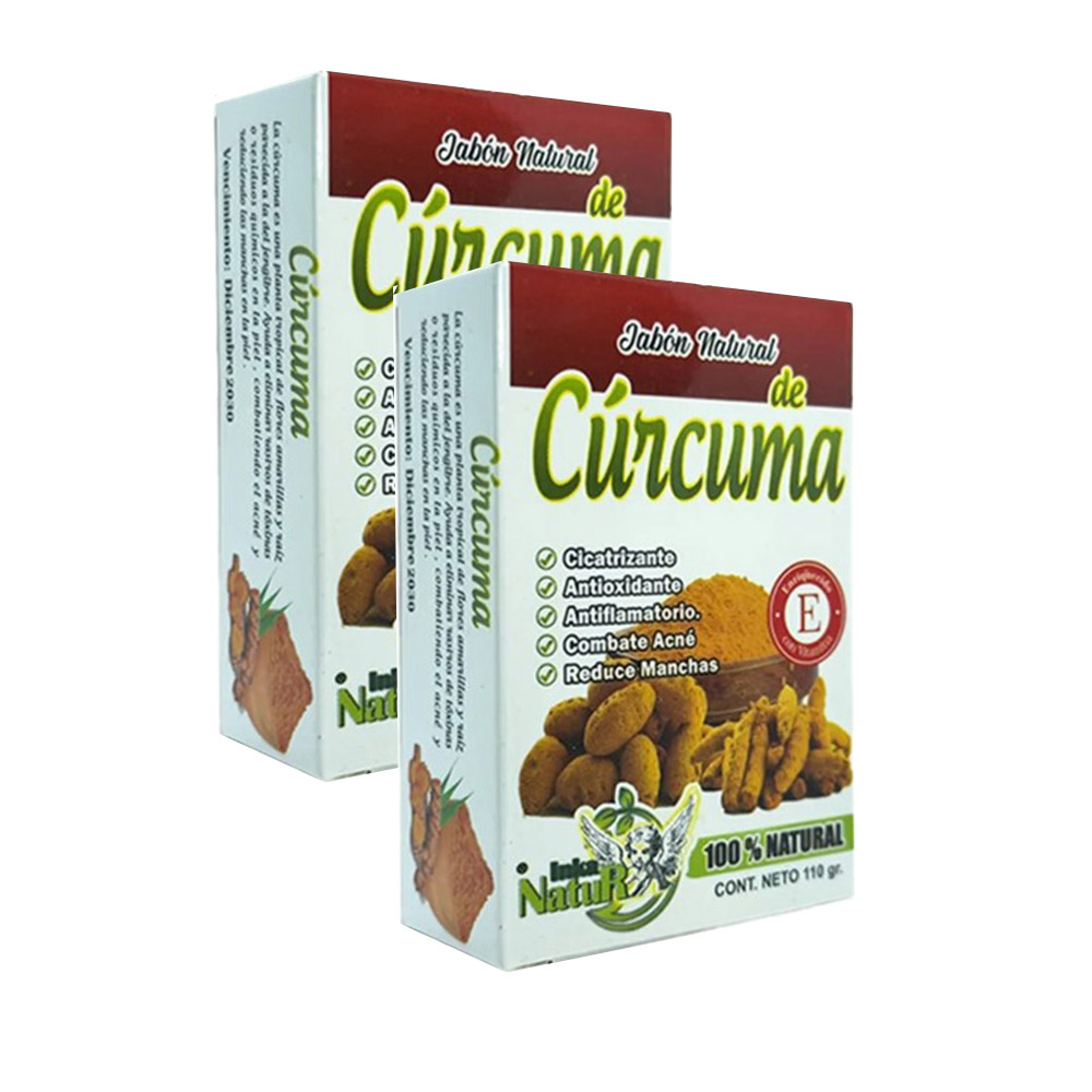 JABÓN NATURAL DE CÚRCUMA ESPINILLA 2 UNIDADES - 2