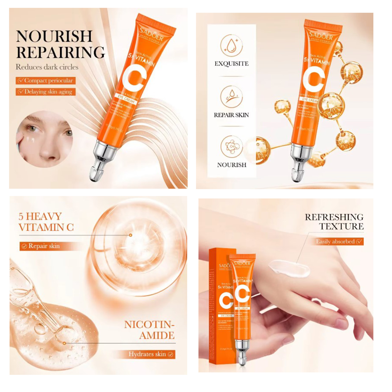 SADOER SÉRUM PREMIUM PARA OJERAS RICA EN VITAMINA C - 3