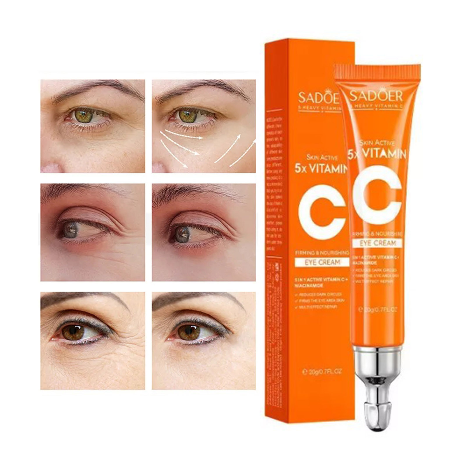 SADOER SÉRUM PREMIUM PARA ELIMINAR OJERAS RICA EN VITAMINA C - 2