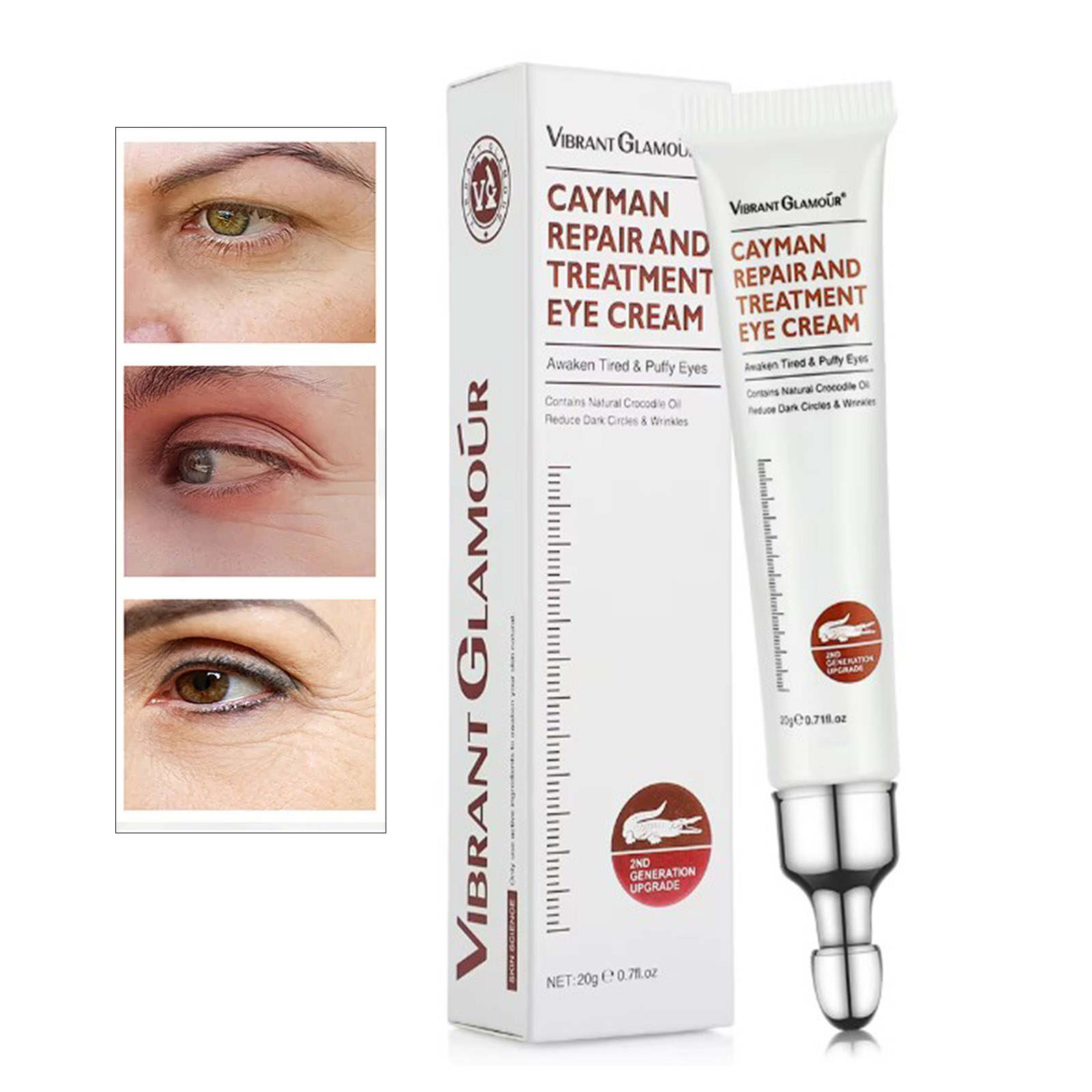 CREMA PARA OJERAS Y BOLSAS EN LOS OJOS CON COLÁGENO PÉPTIDO - 3
