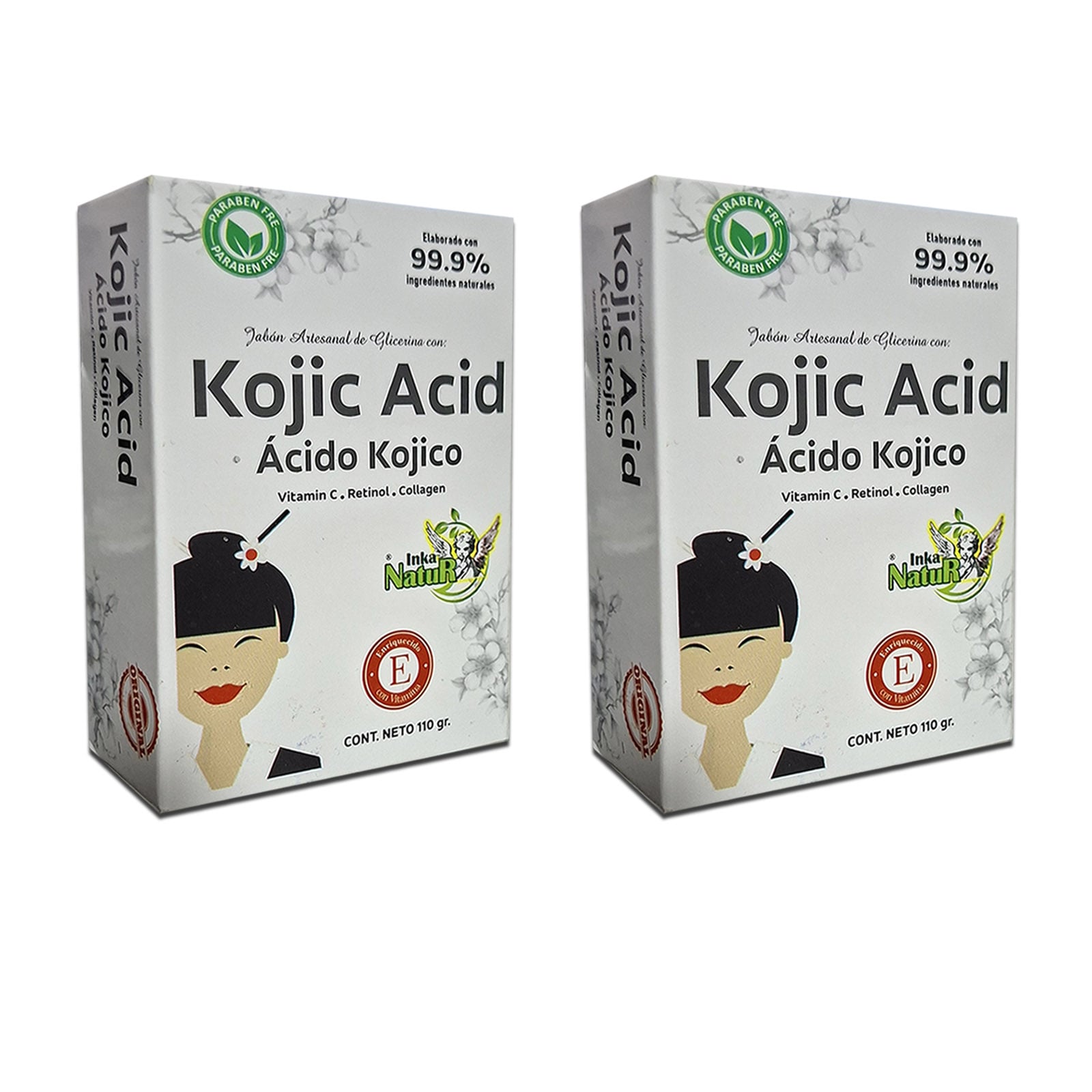 JABÓN CON ÁCIDO KÓJICO-RETINOL Y VITAMINA C ACLARANTE 2 UND - 1