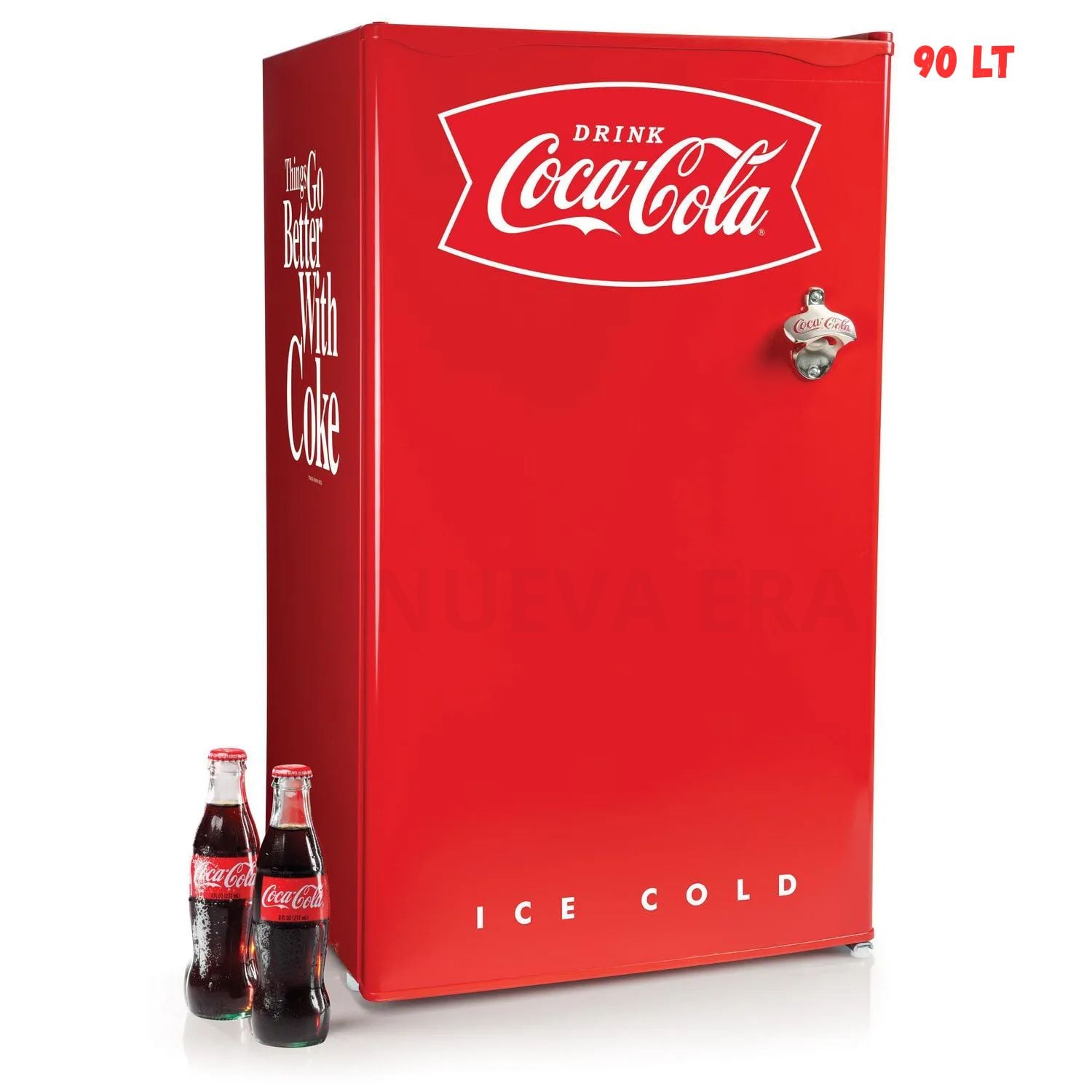 FRIGOBAR NOSTALGIA 90 LT COCA COLA CRF32CK ROJO - 1