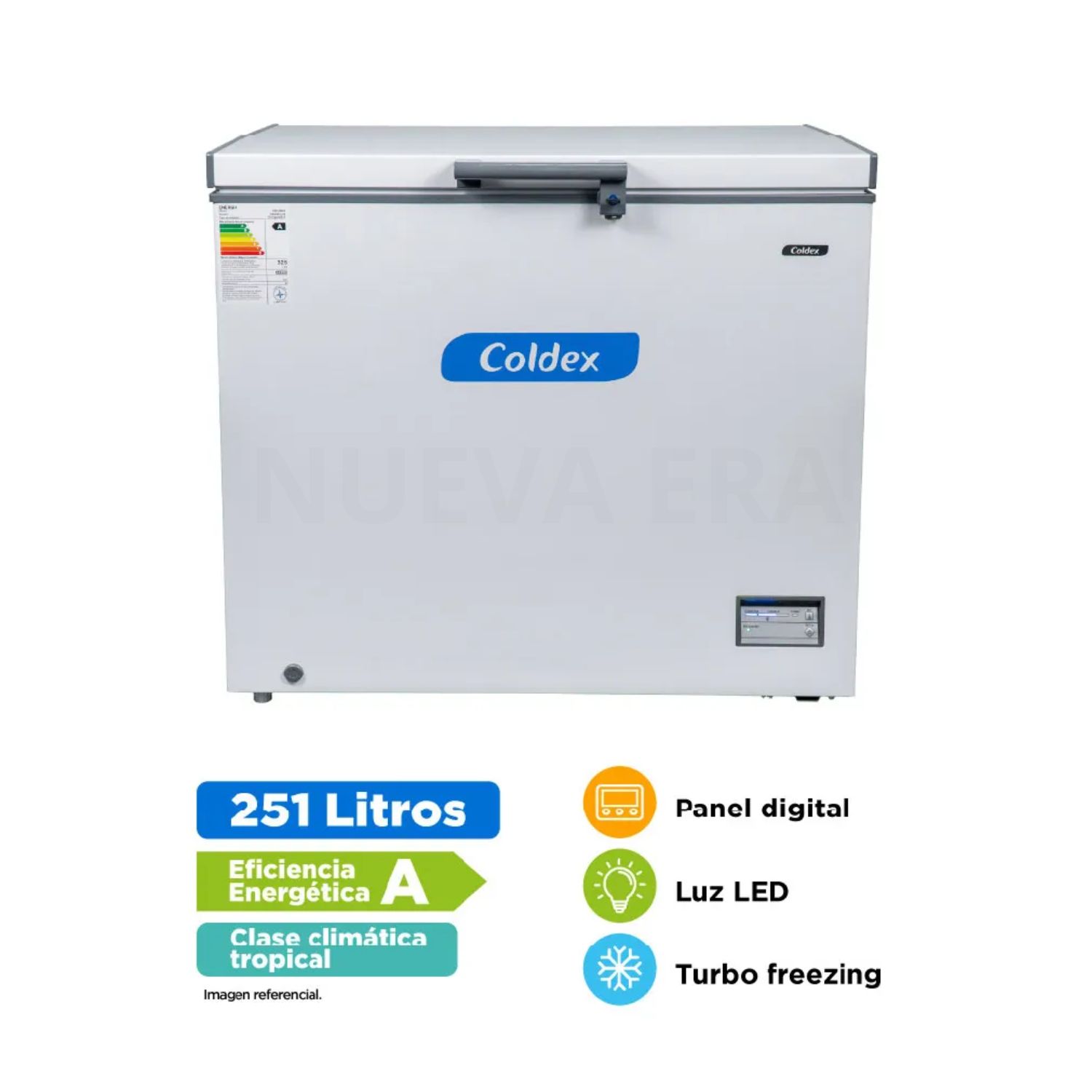 CONGELADORA COLDEX 251LT CH10PLUS BLANCO - 1