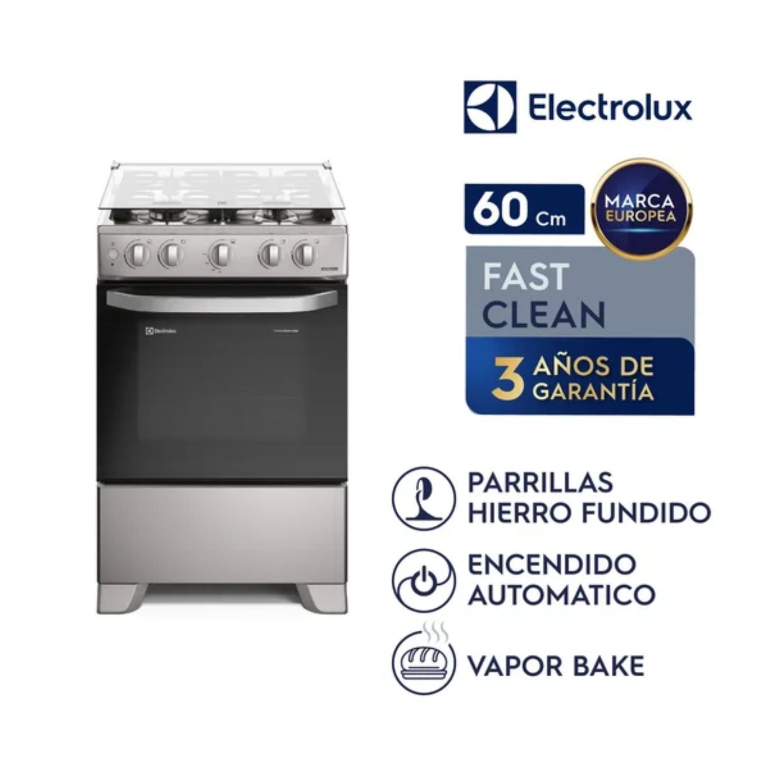 COCINA A GAS ELECTROLUX FE4ISR 4 HORNILLAS - 1