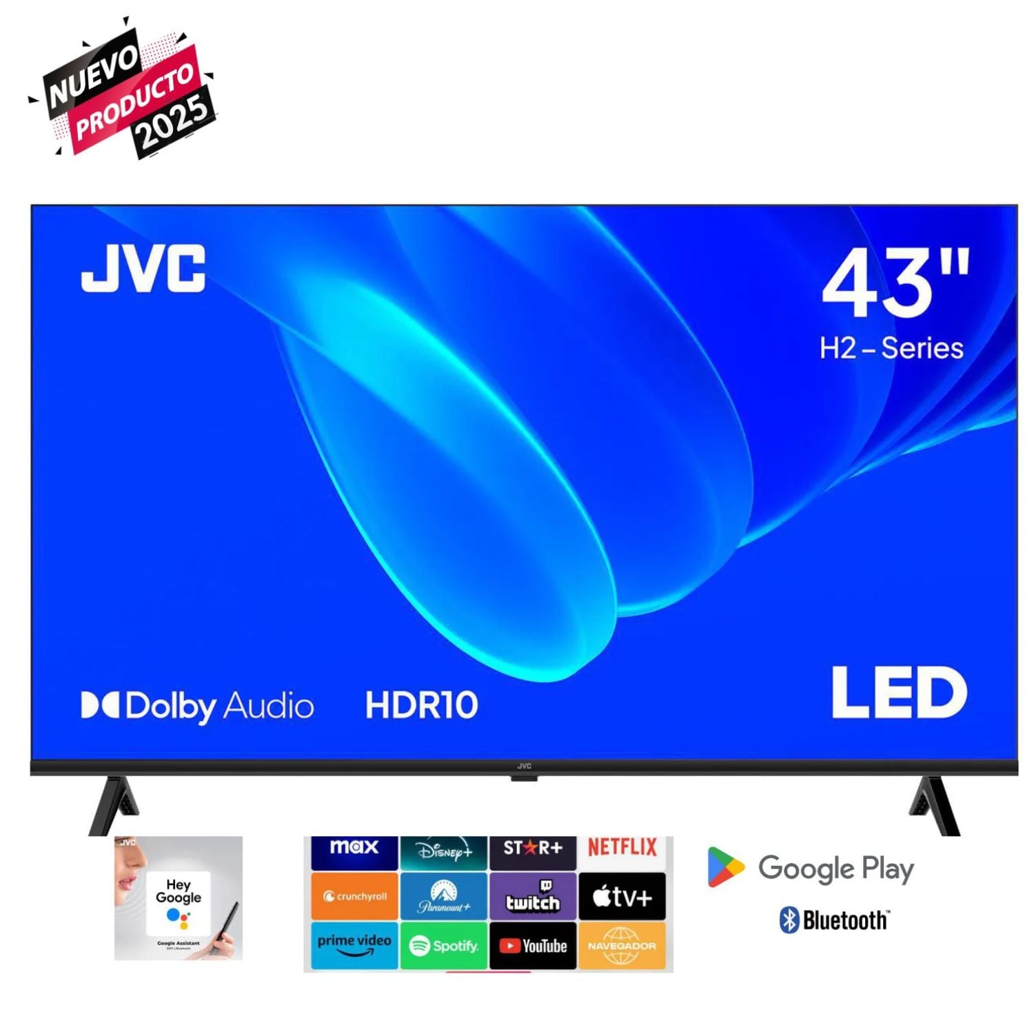 TELEVISOR JVC LED 43 ' FULL HD GOOGLE TV LT-43KM358 - 1