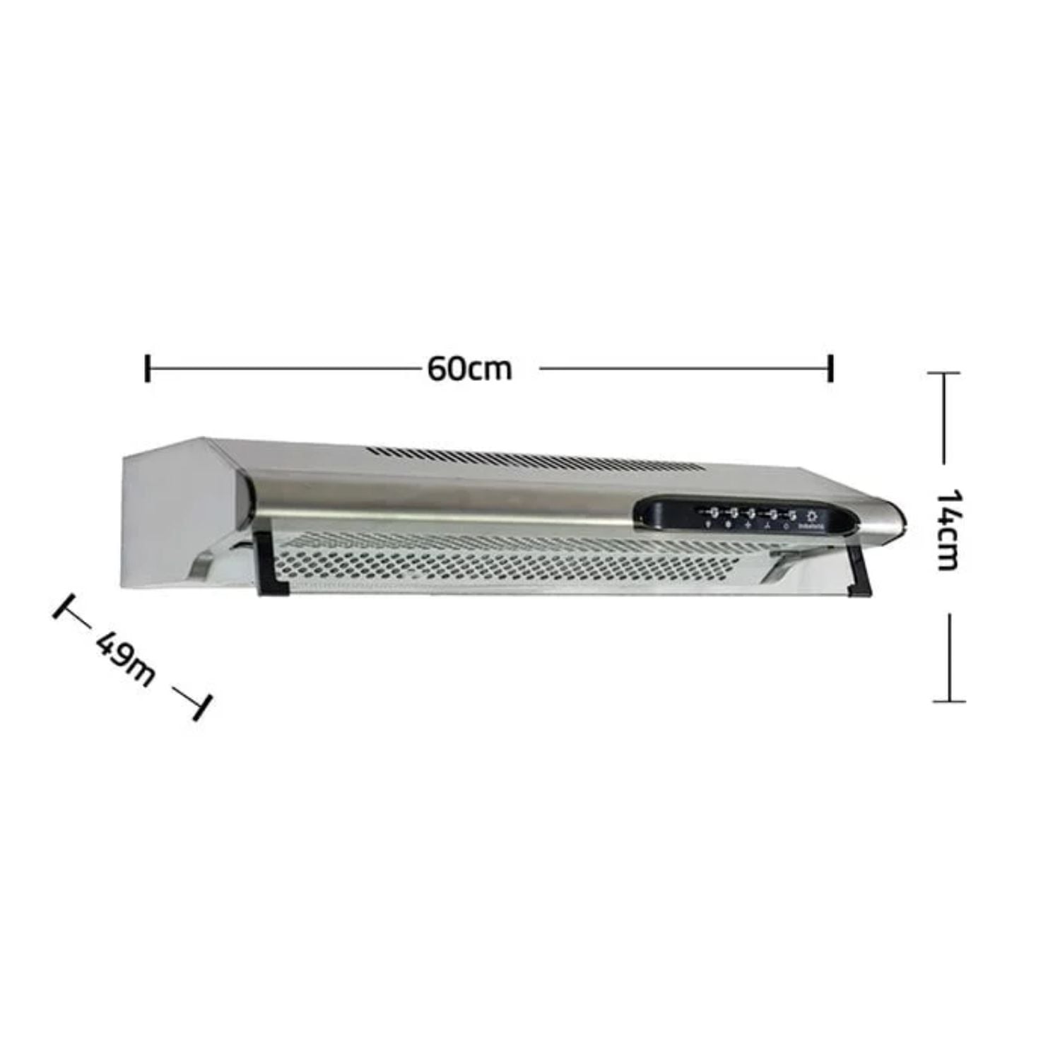 CAMPANA INDURAMA EXTRACTORA CEI-602CRP 3 VELOCIDADES SILVER - 6