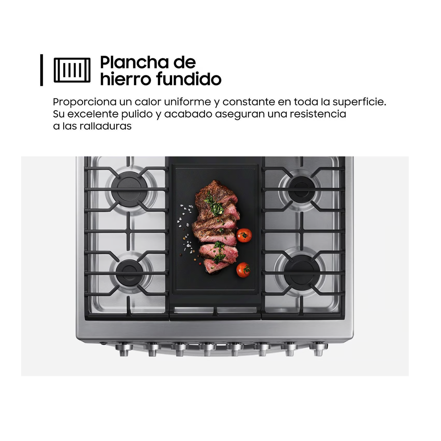 COCINA SAMSUNG  6 HORNILLAS CON PLANCHA NX52T5311PSPE - 7