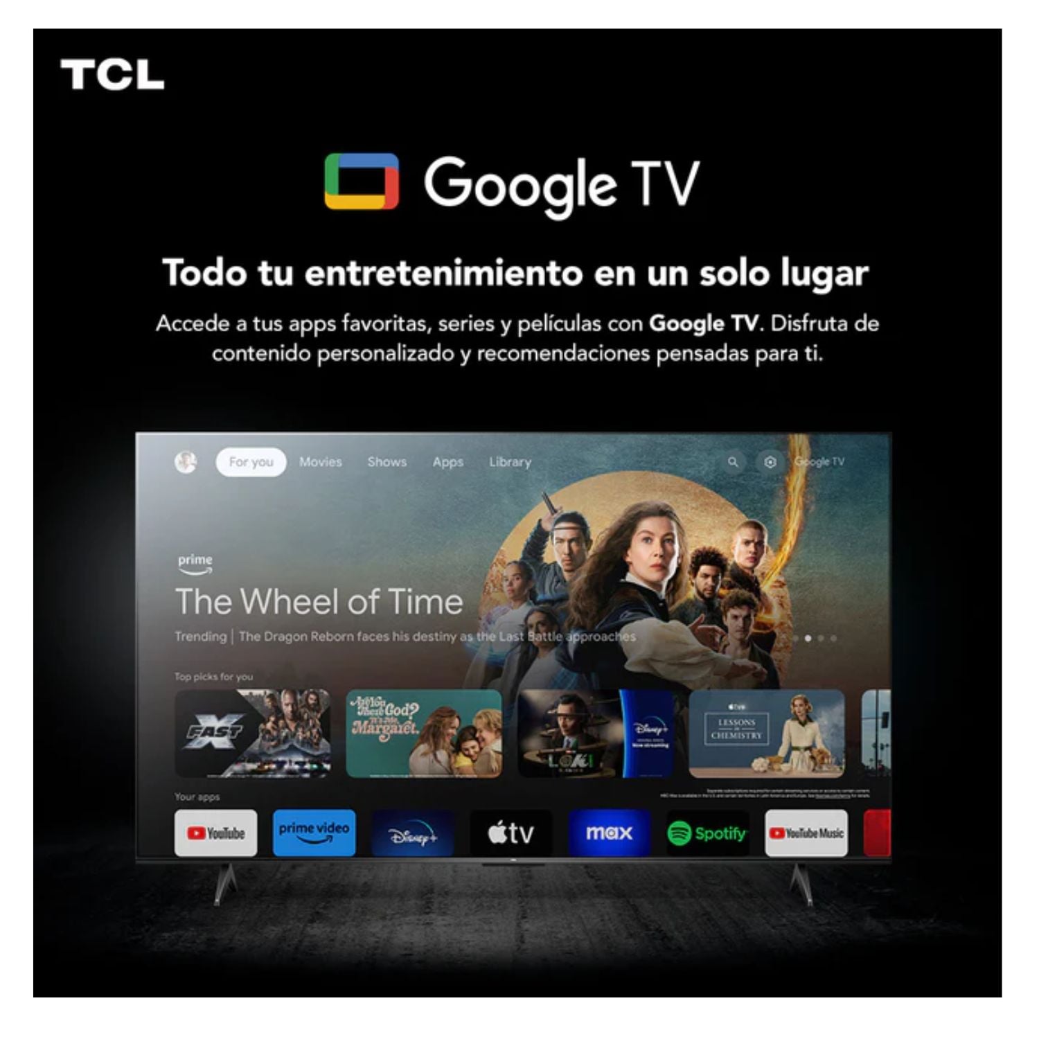 TELEVISOR TCL 65 QLED 4K 65T6C GOOGLE TV - 6