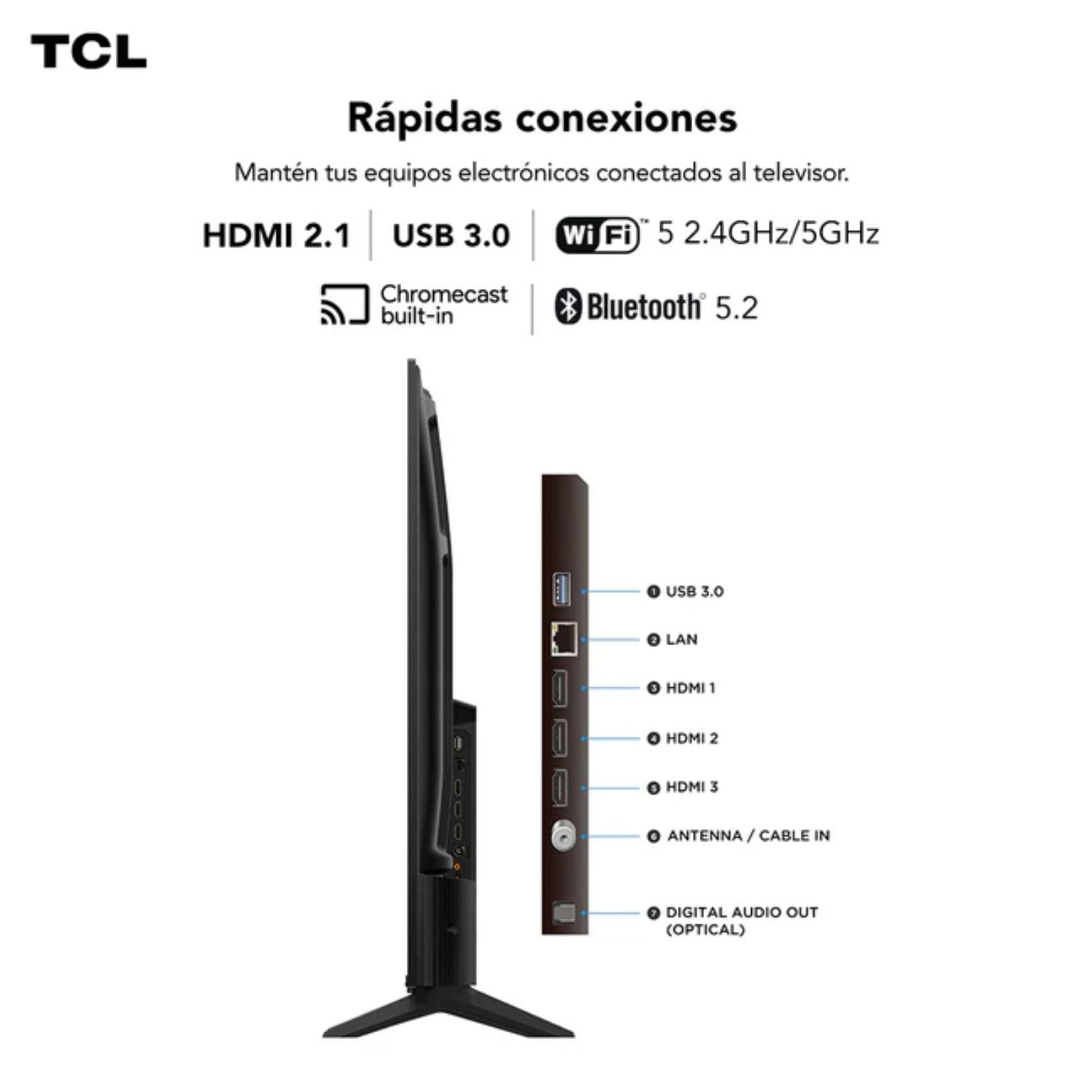 TELEVISOR TCL 65 QLED 4K 65T6C GOOGLE TV - 8