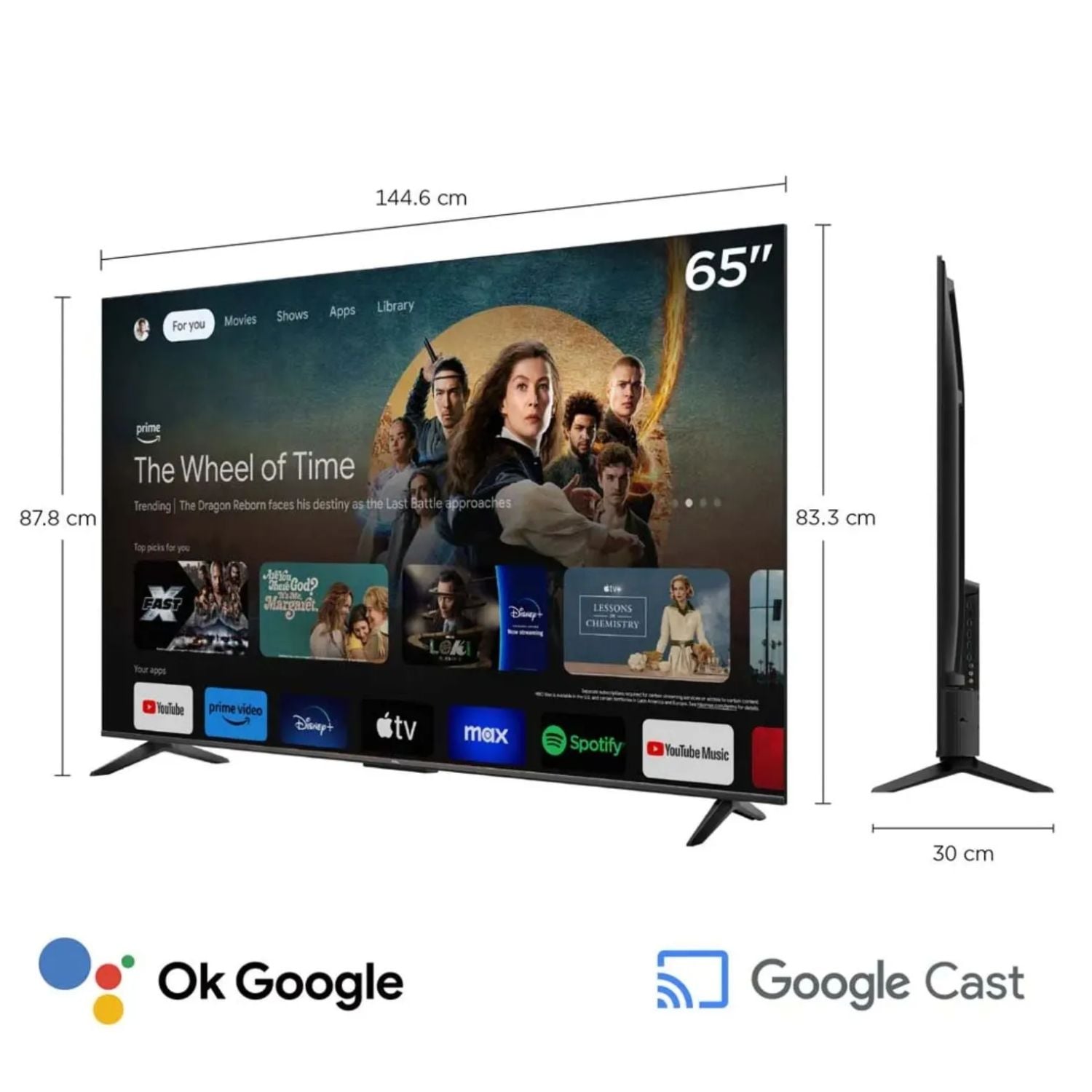 TELEVISOR TCL 65 UHD 4K SMART TV 65V6C - 2