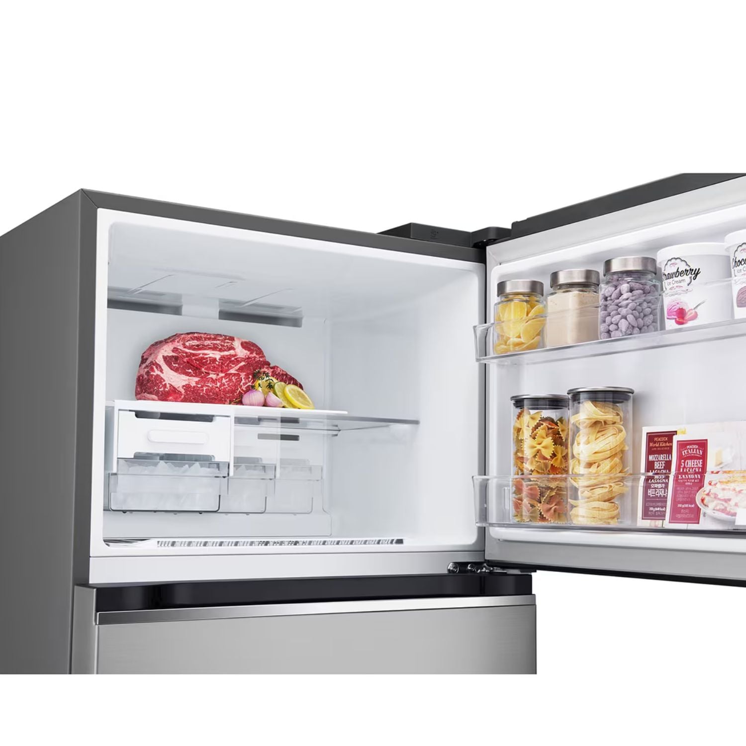 REFRIGERADORA LG VT38SPYC 374L TOP FREEZER + DOORCOOLING  PLATEADA - 6