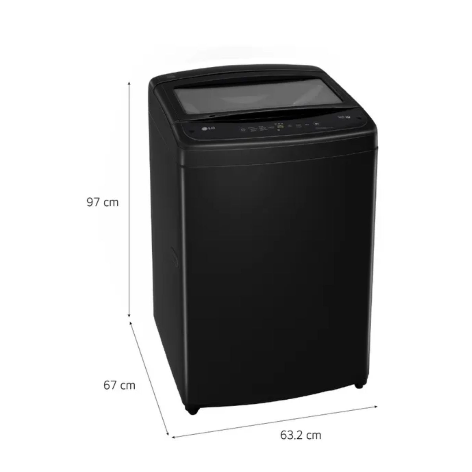LAVADORA LG TURBODRUM 19KG WT19OBVTB NEGRO - 2