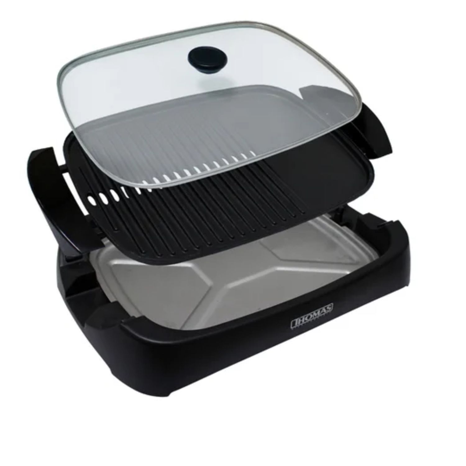 PARRILLA ELÉCTRICA THOMAS TH-210 2000W NEGRO - 6