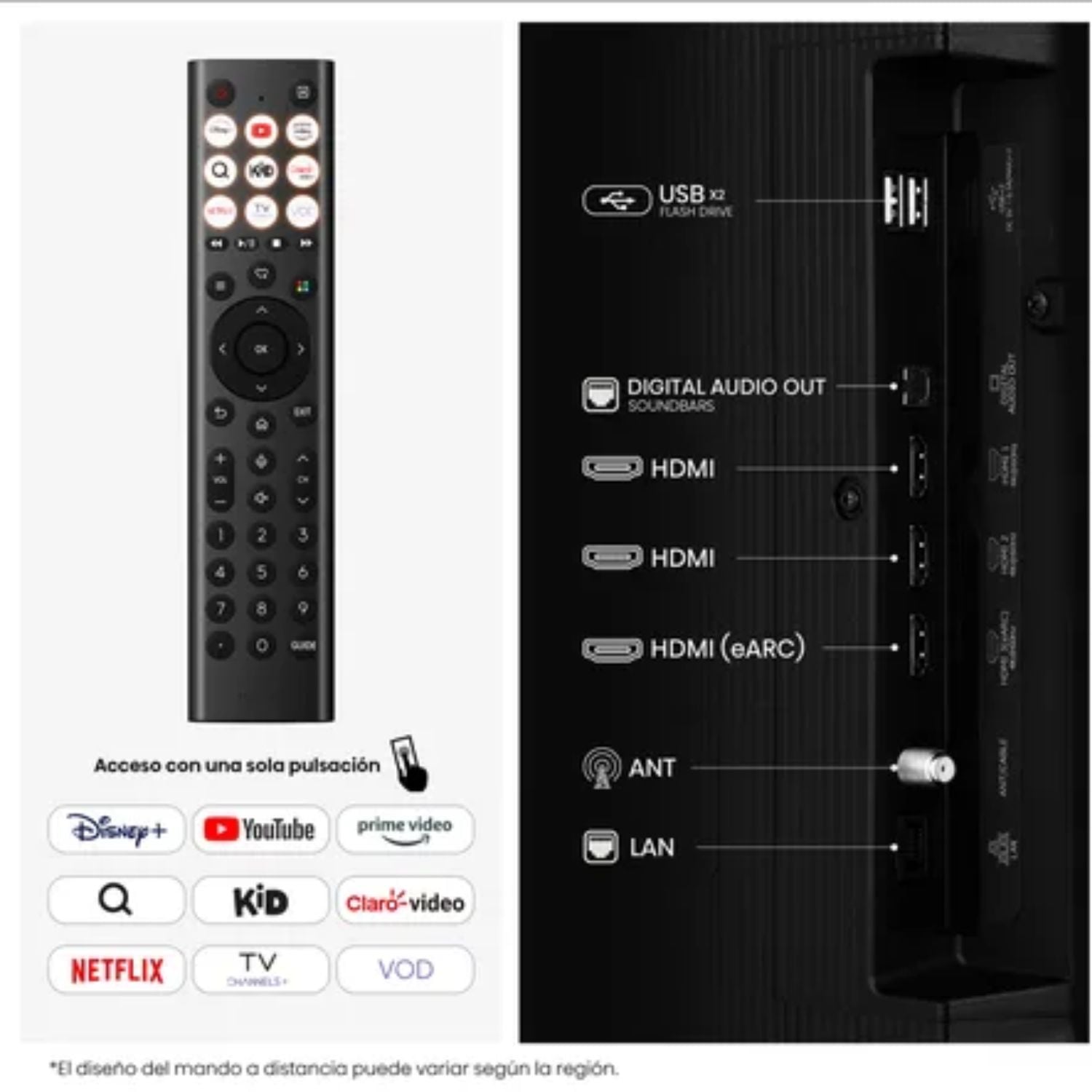 TELEVISOR HISENSE SMART TV 55 QLED 4K UHD 55QD5SV - 3