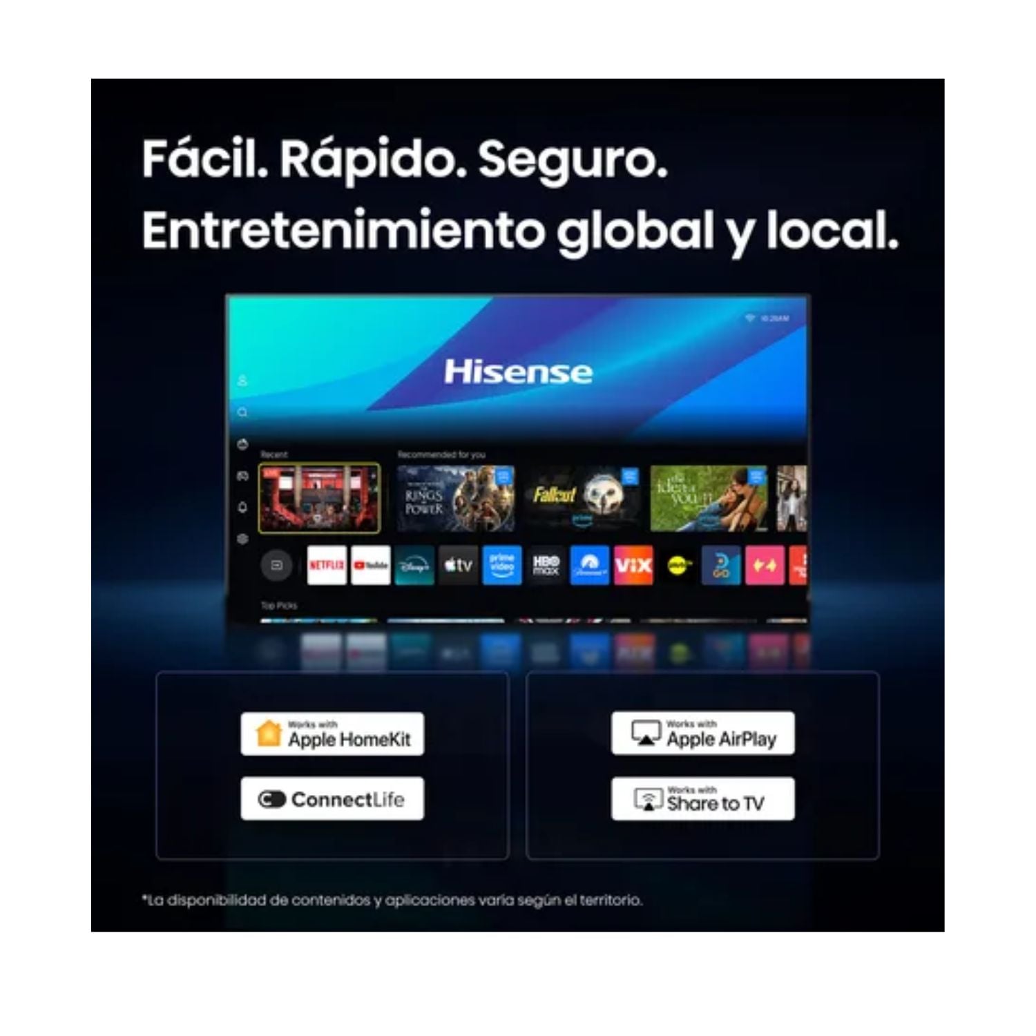 TELEVISOR HISENSE SMART TV 55 QLED 4K UHD 55QD5SV - 7