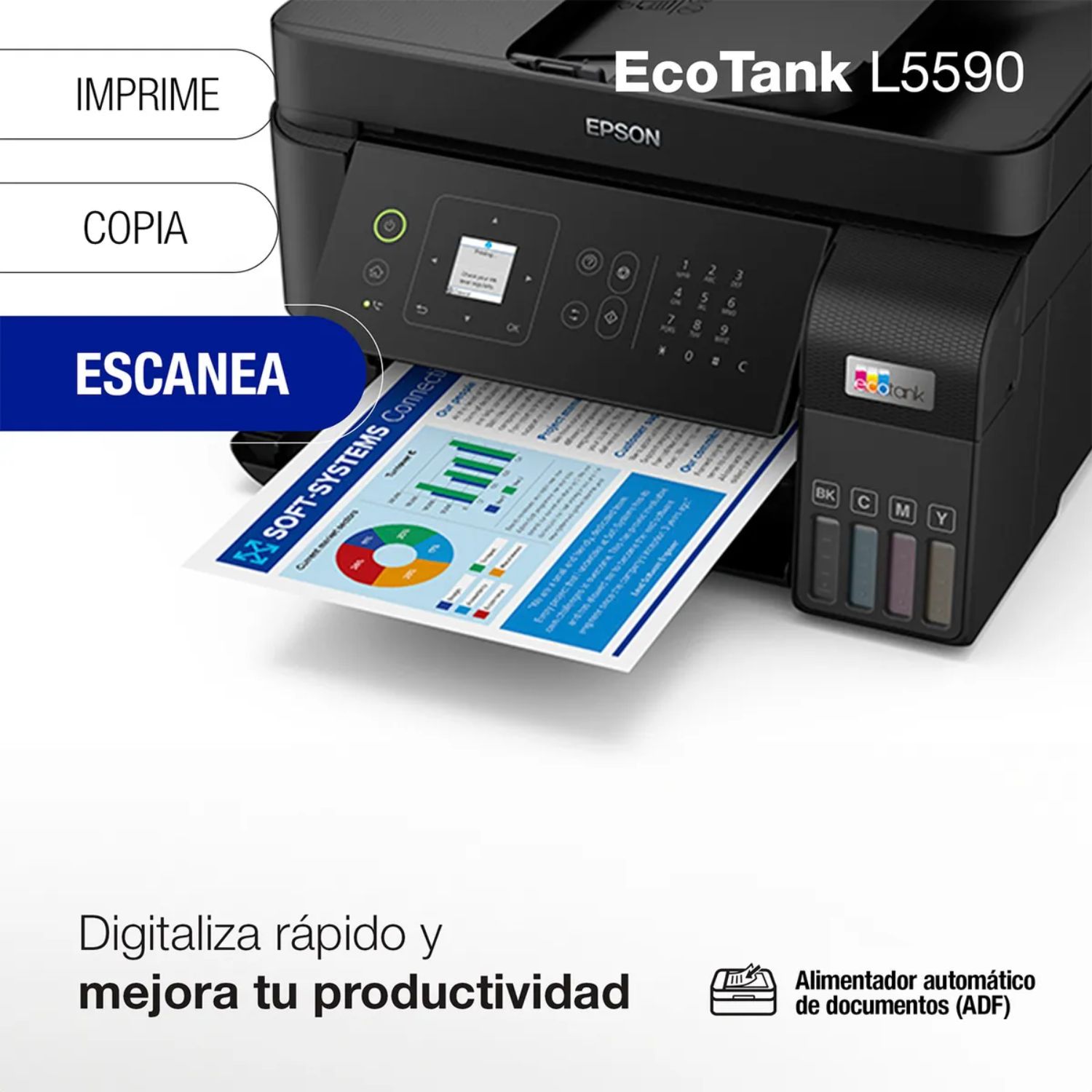 IMPRESORA MULTIFUNCIONAL EPSON ECOTANK L5590 WIFI - 4