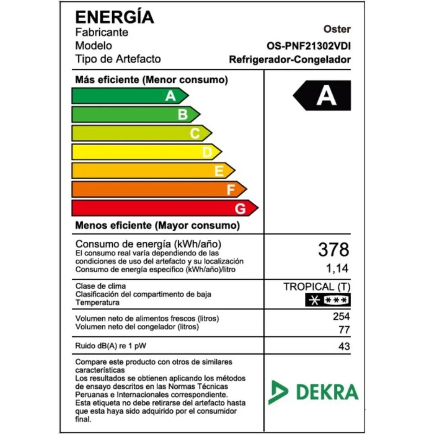 REFRIGERADORA OSTER 331LT OS-PNF21302VDI - 5