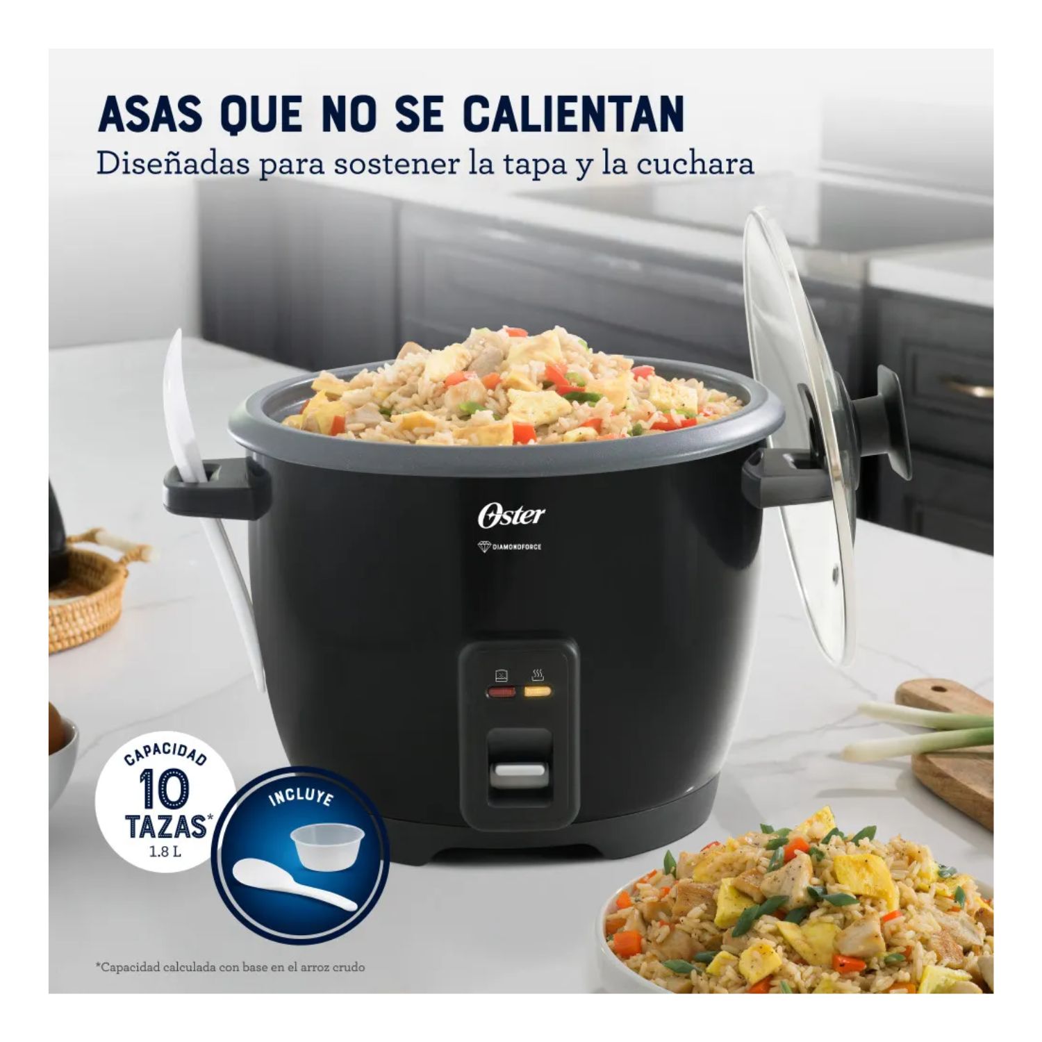OLLA ARROCERA OSTER CKSTRCB10DFBLK 1.8LT - 3