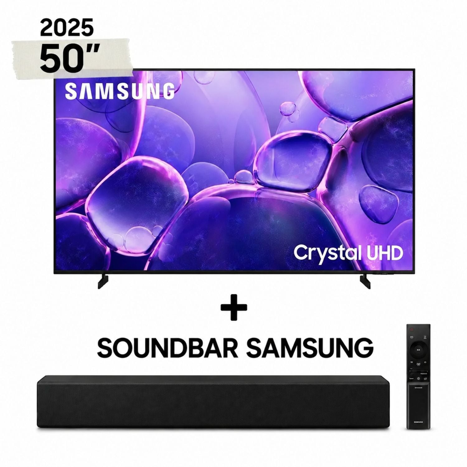 COMBO SAMSUNG SMART TV CRYSTAL UHD 50 4K UN50U8000FG + SOUNDBAR SAMSUNG - 1