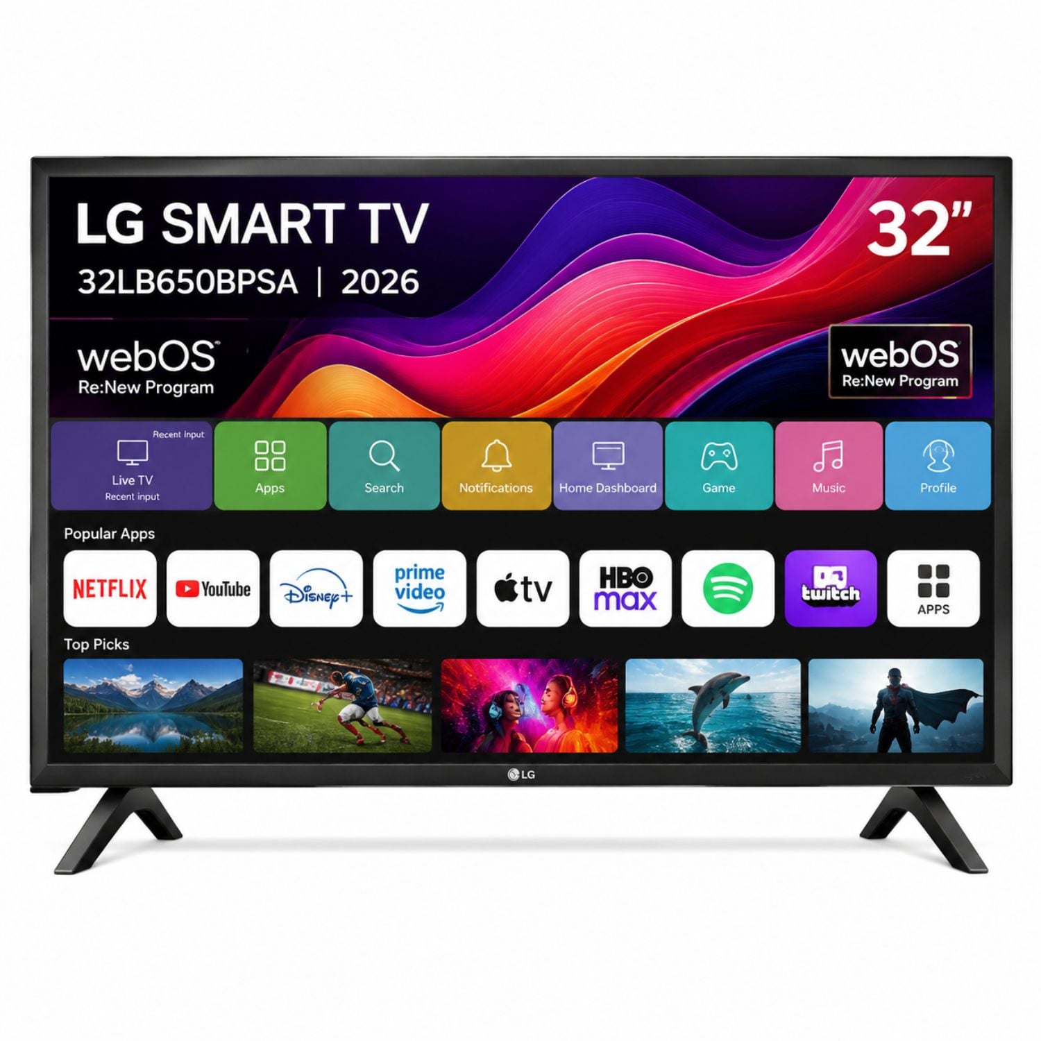TELEVISOR LG SMART TV 32 LED HD 32LB650BPSA + AUDIFONO REGALO - 3