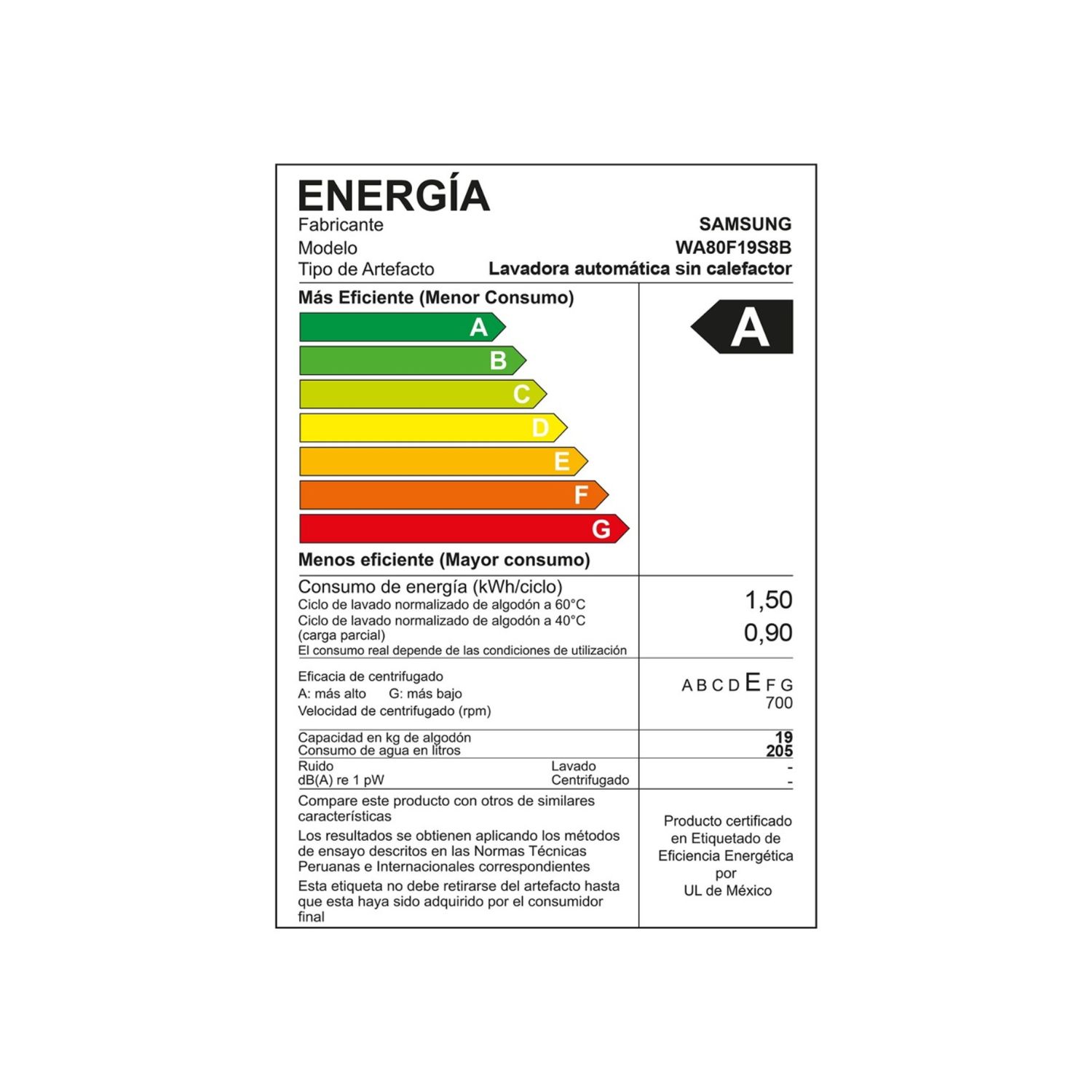 LAVADORA SAMSUNG 19KG AI WASH ECOBUBBLE CARGA SUPERIOR NEGRA WA80F19S8BPE - 10