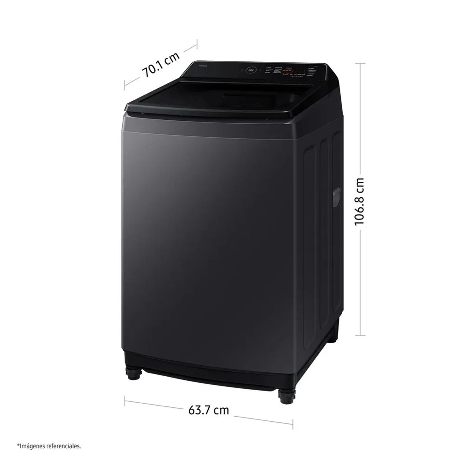LAVADORA SAMSUNG 17KG WA40F17E7CPE ECOBUBBLE GRIS GRAFITO + KIT PARA LAVAR - 3