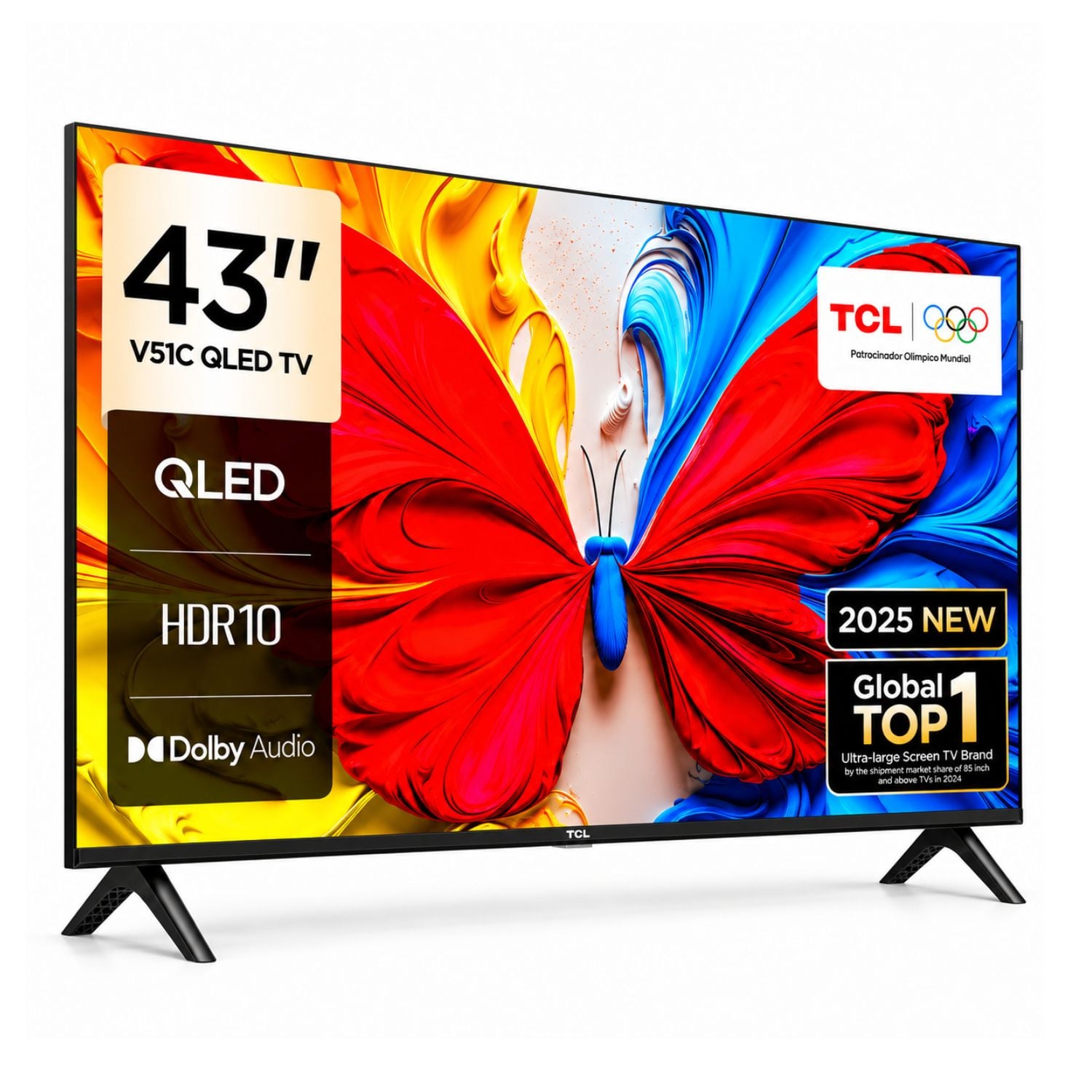 TELEVISOR TCL 43” QLED SMART TV FULL HD 43S5K CON GOOGLE TV - 3