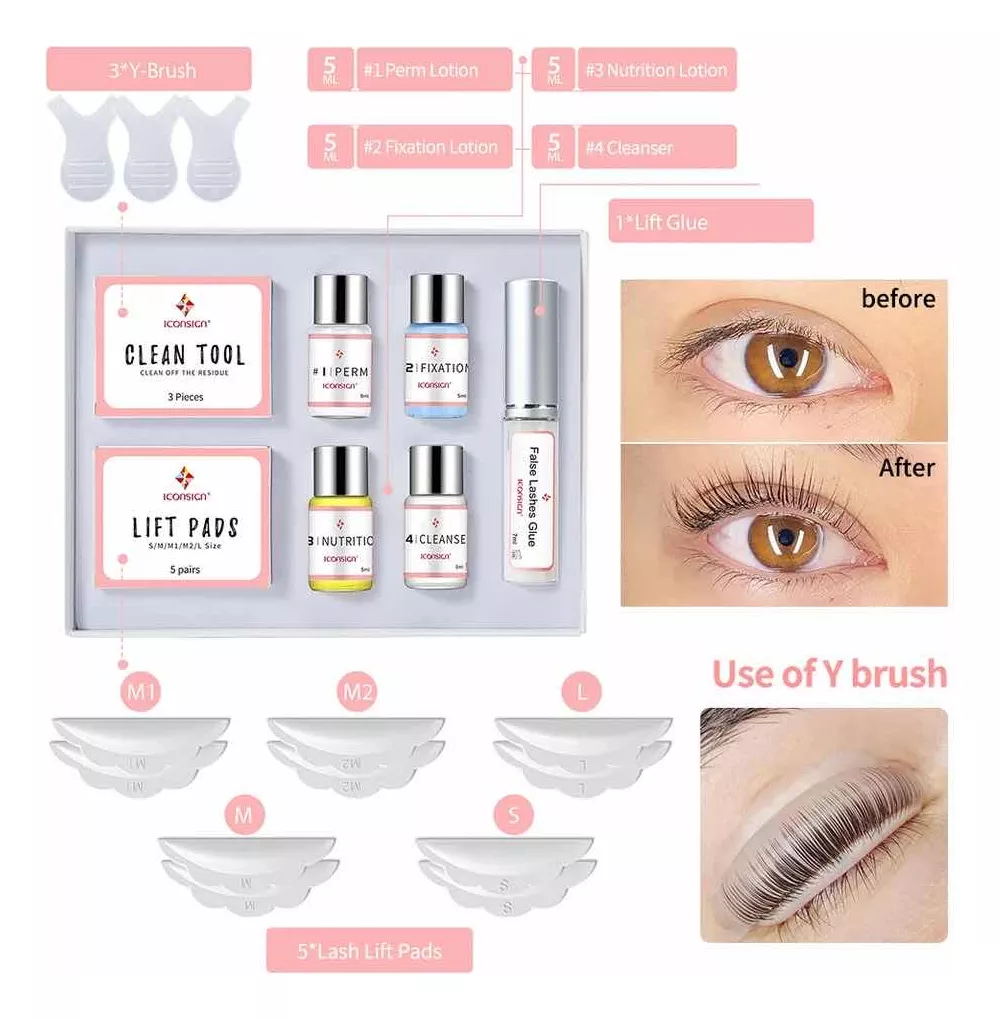 KIT PROFESIONAL LIFTING PESTAÑAS LASH LIFT ICONSING ORIGINAL - 3