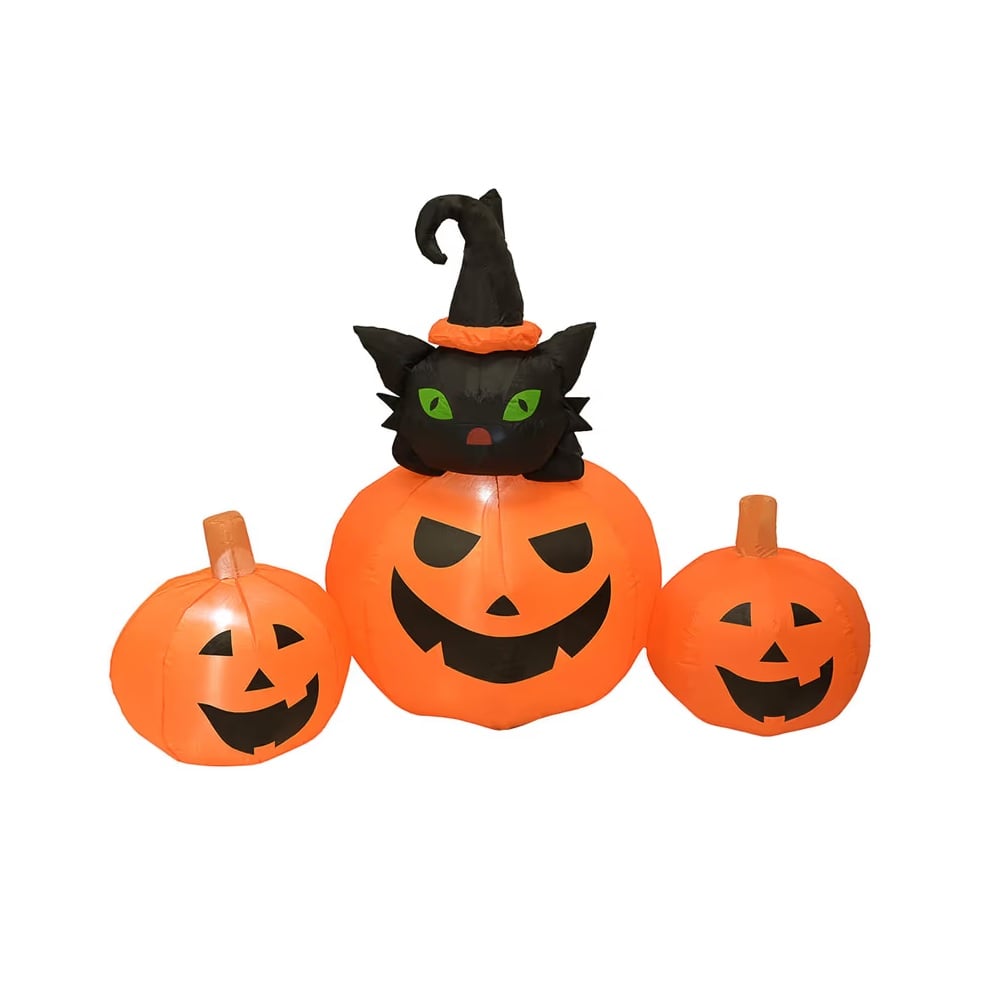 HALLOWEEN - INFLABLE CALABAZAS EMBRUJADAS CON LUCES - 1