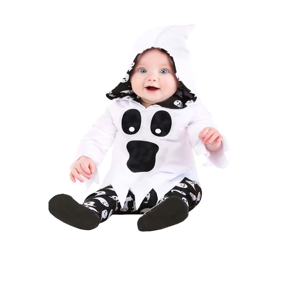 HALLOWEEN - DISFRAZ DE FANTASMA INFANTIL DE POLIÉSTER A - 1