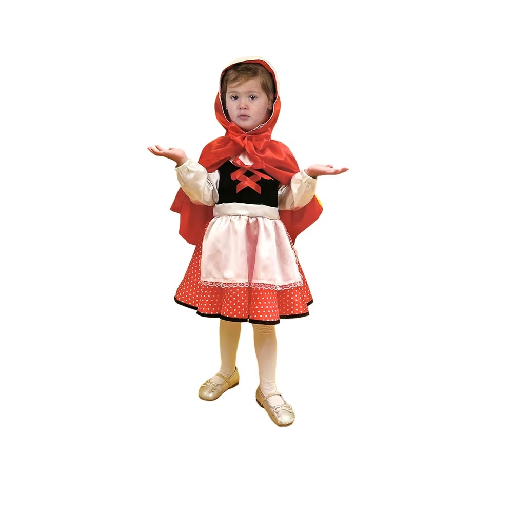 HALLOWEEN - DISFRAZ DE CAPERUCITA INFANTIL DE POLIÉSTER A - 1