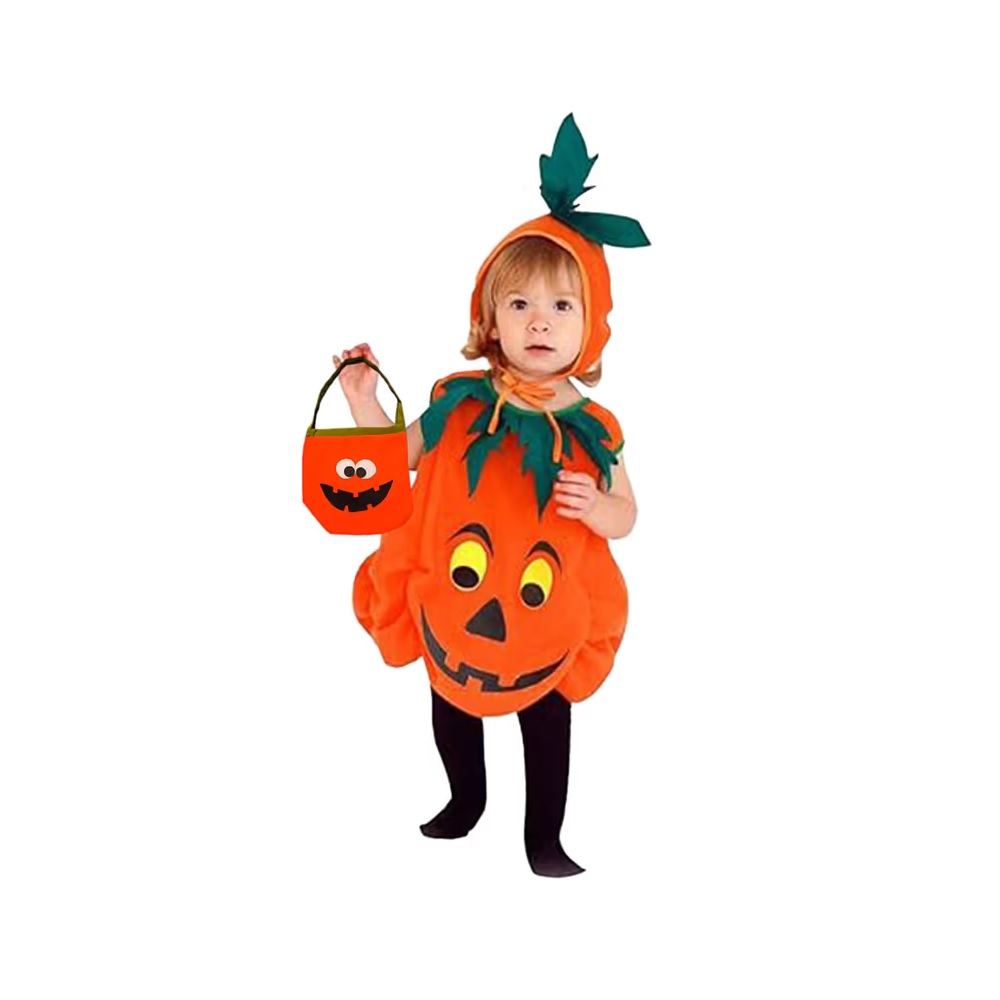 HALLOWEEN - DISFRAZ DE CALABAZA INFANTIL DE POLIÉSTER A - 1
