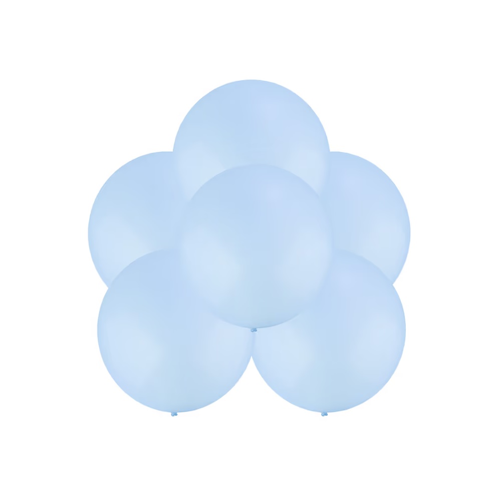 DIA DEL PADRE - GLOBOS DE LATEX – SET DE 12PZS- COLOR CELESTE PASTEL - 1