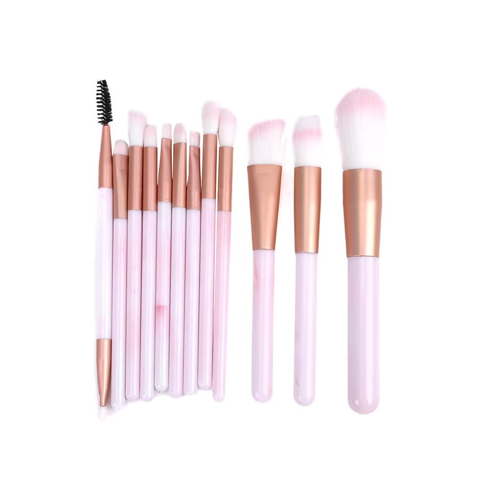 BELLEZA - BROCHAS PARA MAQUILLAJE SET DE 12PZS MULTICOLOR - 1