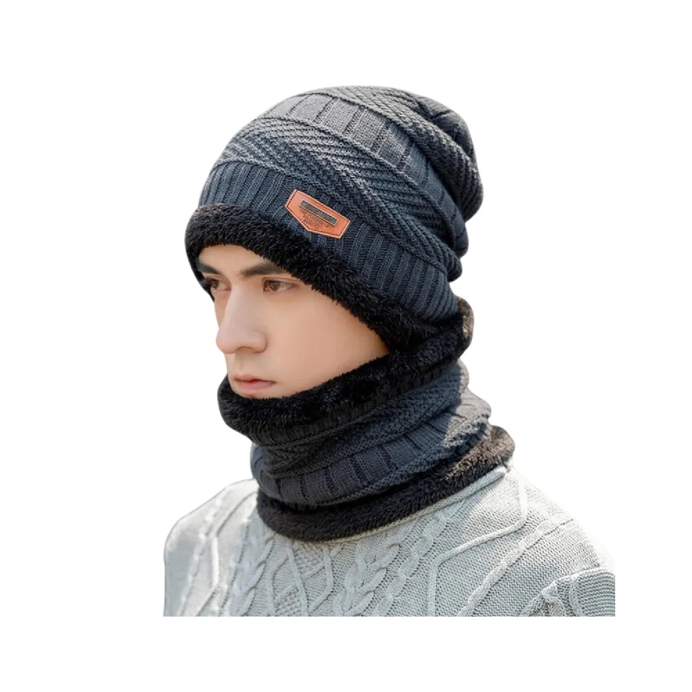 OTOÑO - INVIERNO - GORRO Y CHALINA CON CUELLERA - 1