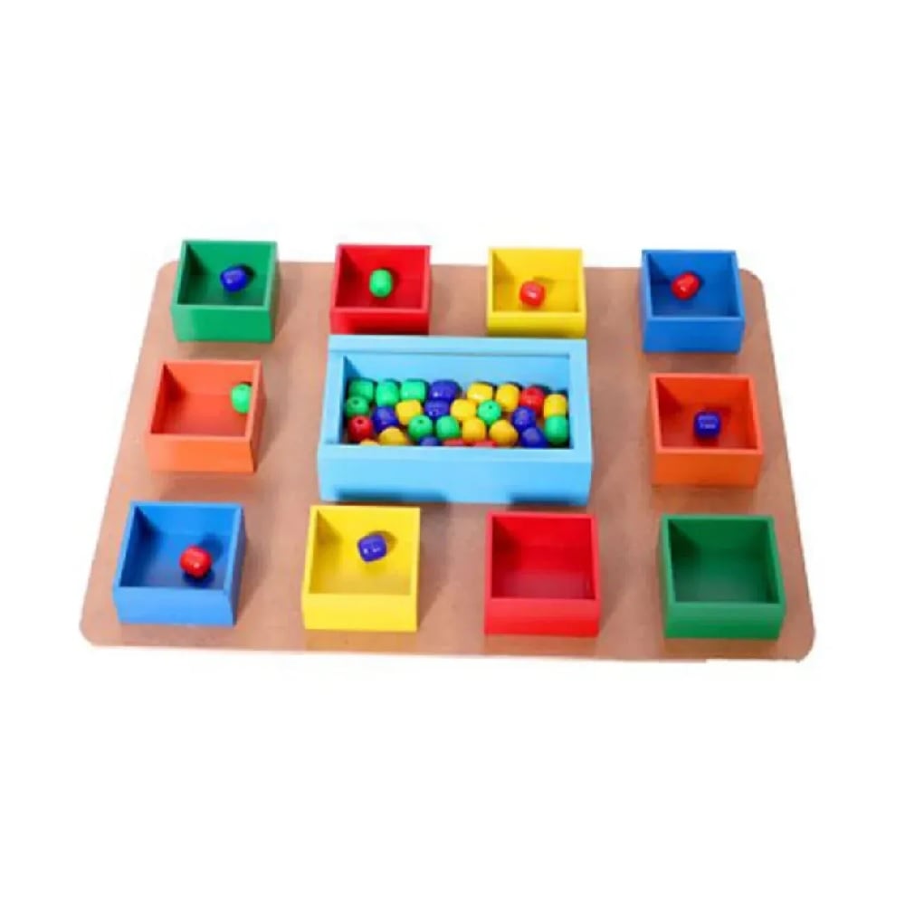 DIA DEL NIÑO - JUGUETE EDUCATIVO MATEMÁTICO CAJA MACKINDER DE 100 PCS MULTICOLOR - 1