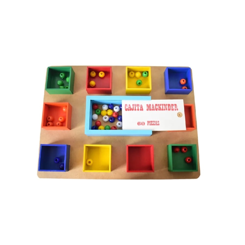 DIA DEL NIÑO - JUGUETE EDUCATIVO MATEMÁTICO CAJA MACKINDER DE 100 PCS MULTICOLOR - 2