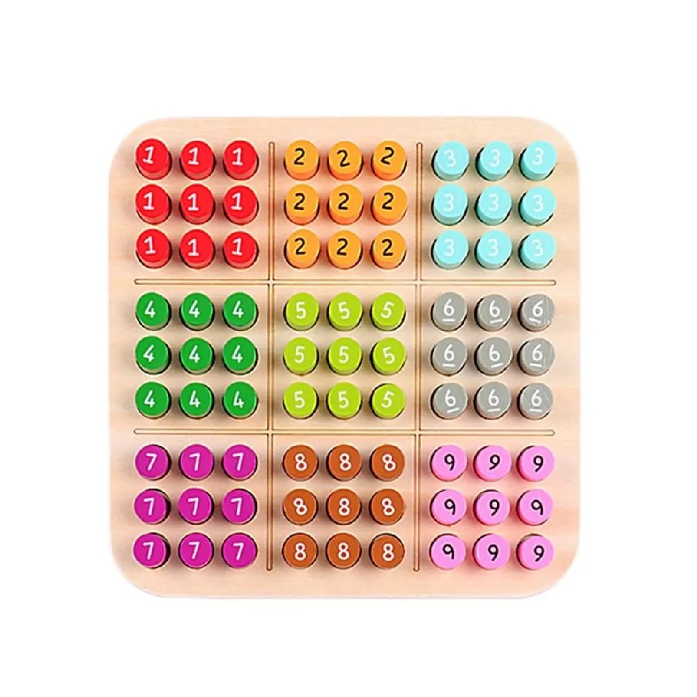 DIA DEL NIÑO - JUEGO DE MESA SUDOKU DE MADERA MULTICOLOR - 1