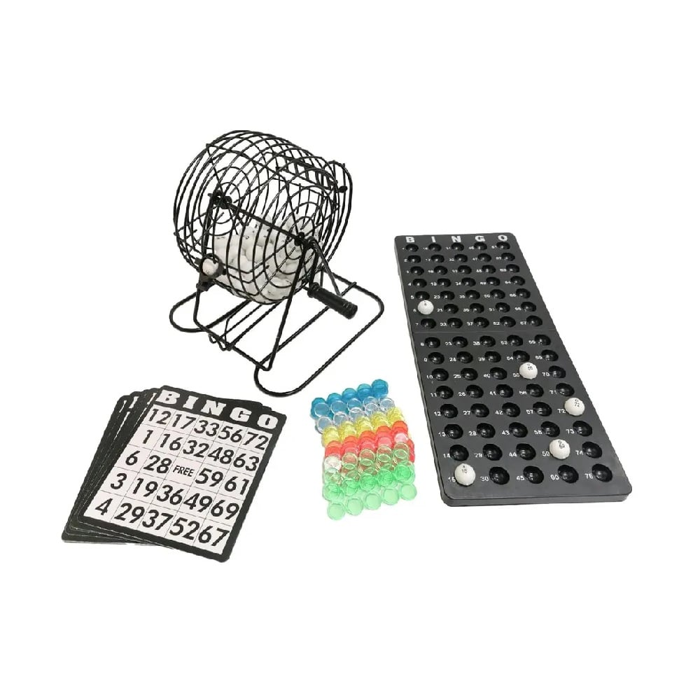 DIA DEL NIÑO - JUEGO DE MESA BINGO DE METAL CON FICHAS - 1