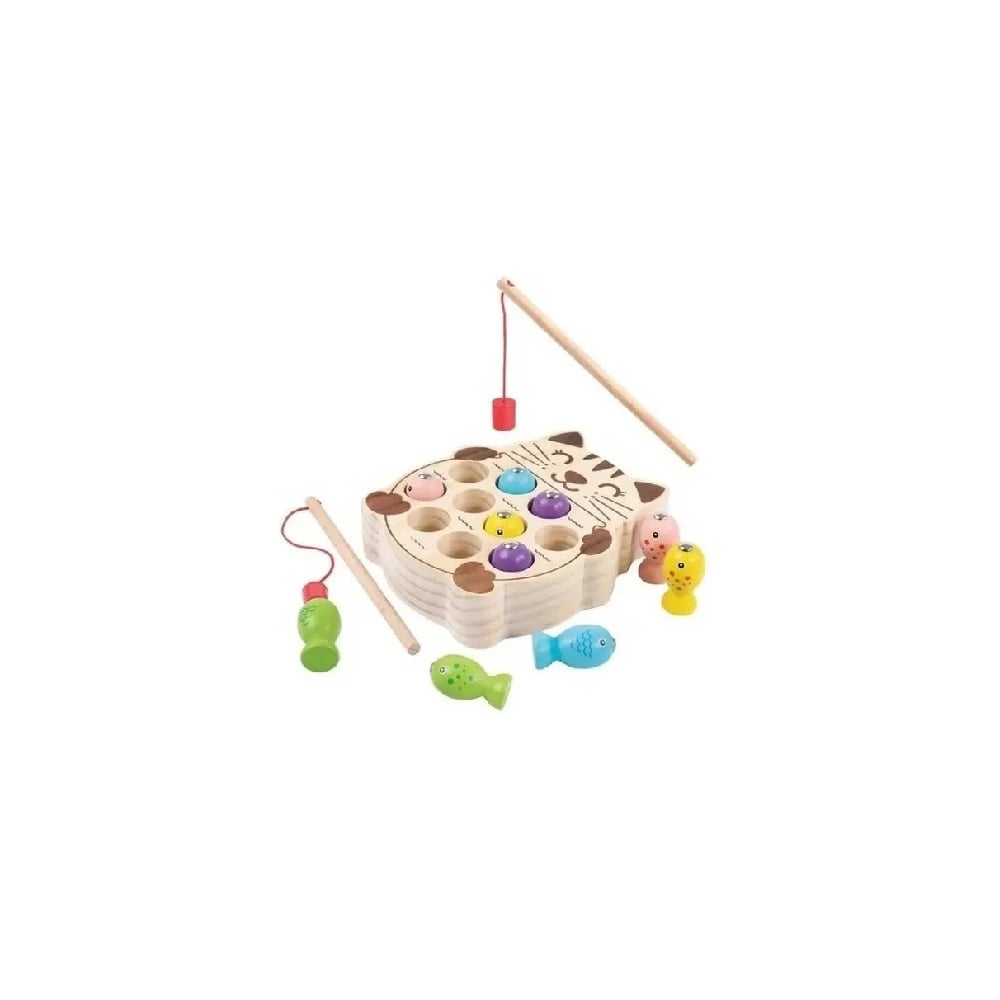 DIA DEL NIÑO - GATITO PESCA IMANTADO MULTICOLOR DIDACTICO - 1