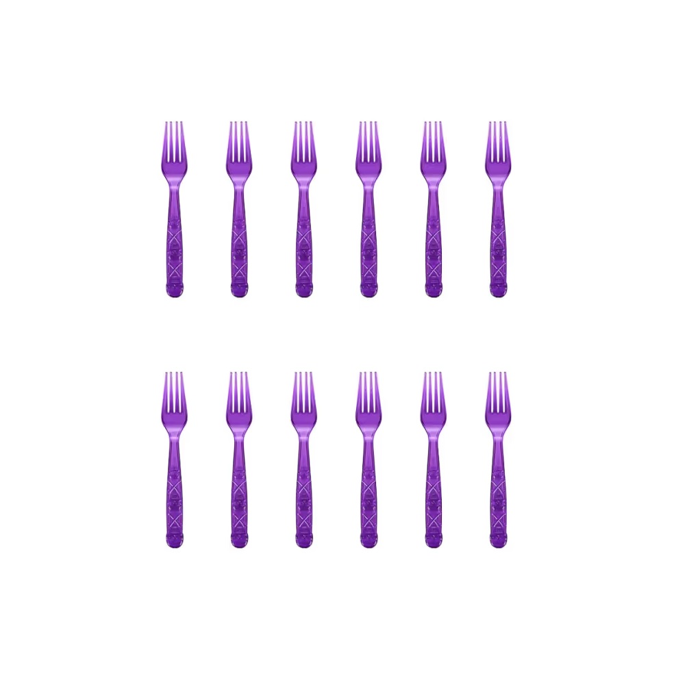 HALLOWEEN - SET 12 PCS TENEDORES DE PLASTICO DISEÑO - 1