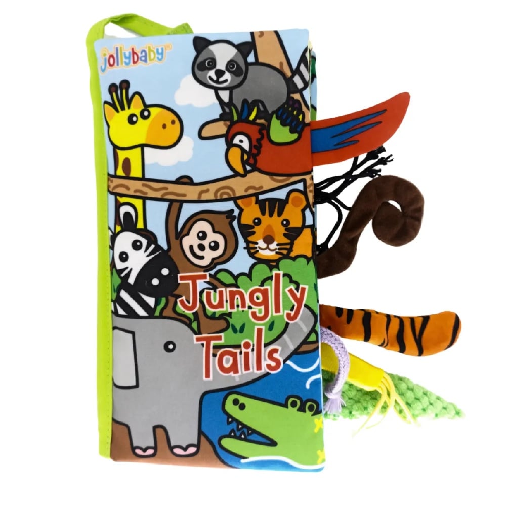 DIA DEL NIÑO - LIBRO DE TELA CON COLITA - JUNGLA MULTICOLOR - 1