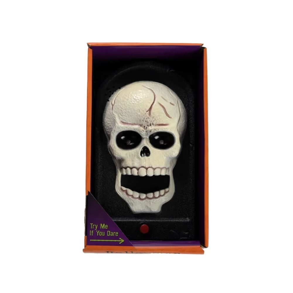 HALLOWEEN - TIMBRE CALAVERA A PILAS - 1 DISEÑO - 1